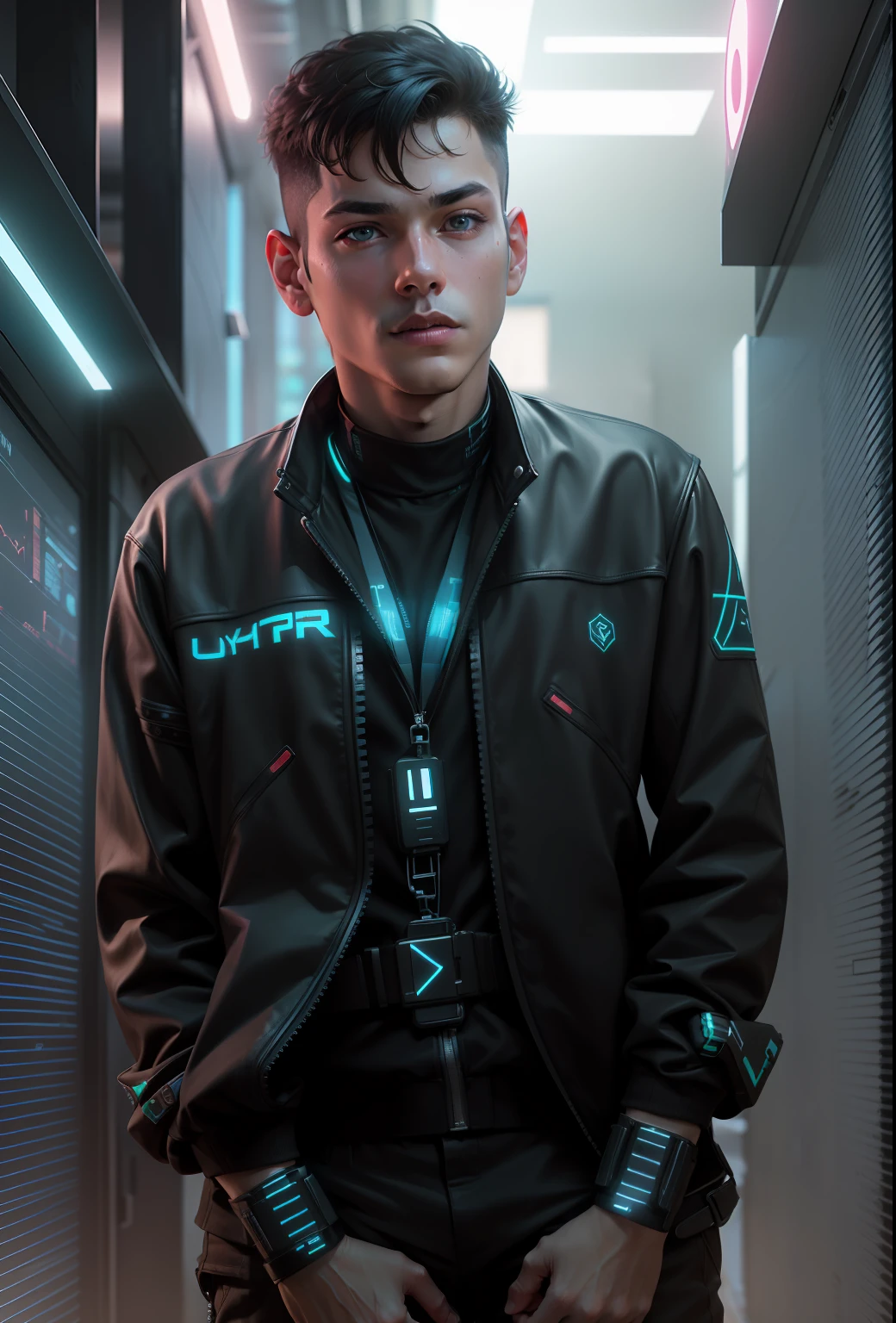 cyber punk.smart.boy .4k ultra