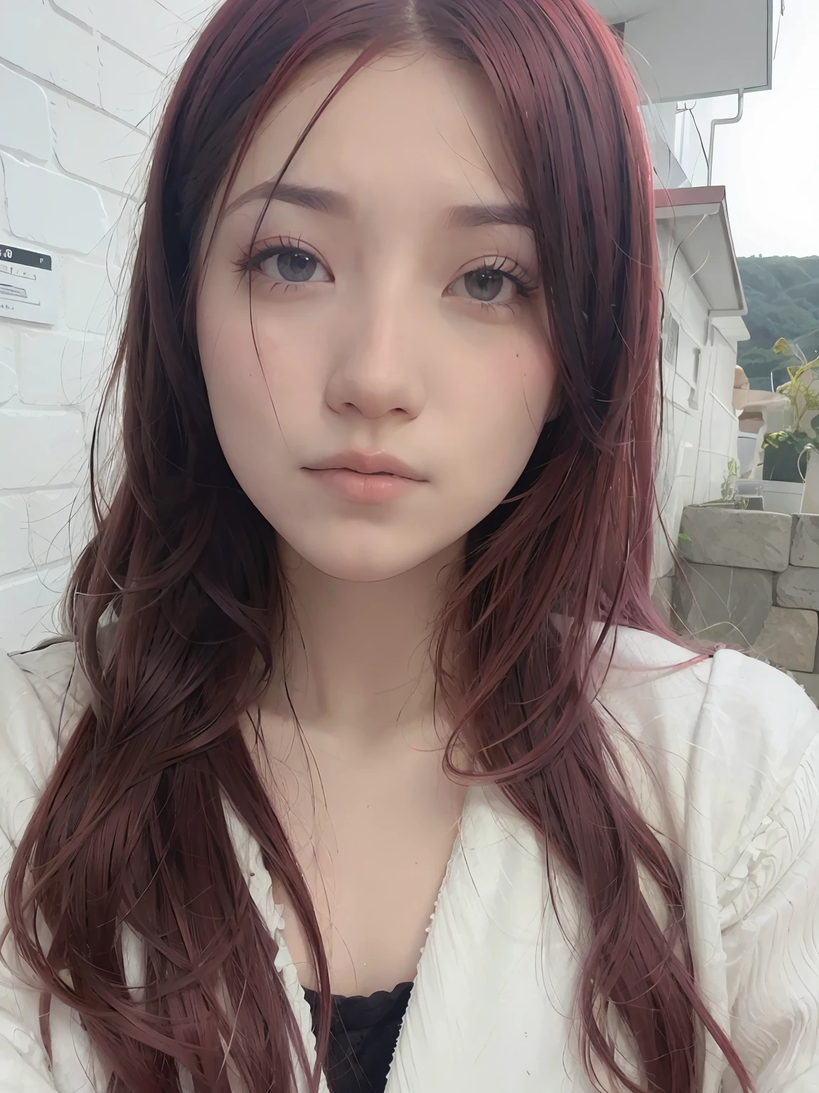 red tinted hair