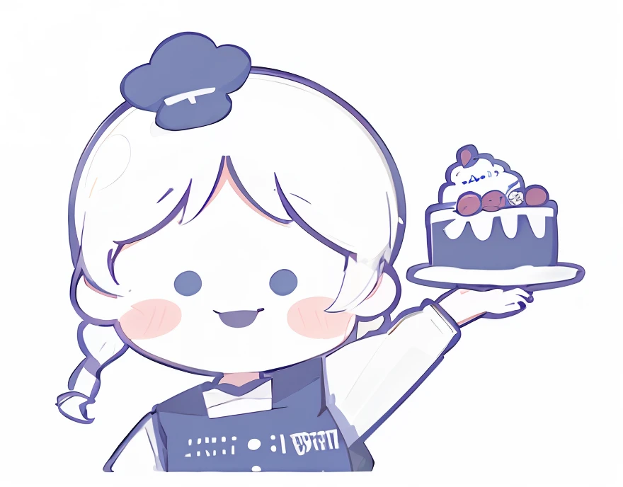 Cartoon girl holding cake，with smile, Cake in hand, 🪔 🎨;🌞🌄, 😃😀😄☺🙃😉😗, Loli, 2263539546], あかさたなは on twitter, Holding a birthday cake, 1024x1024