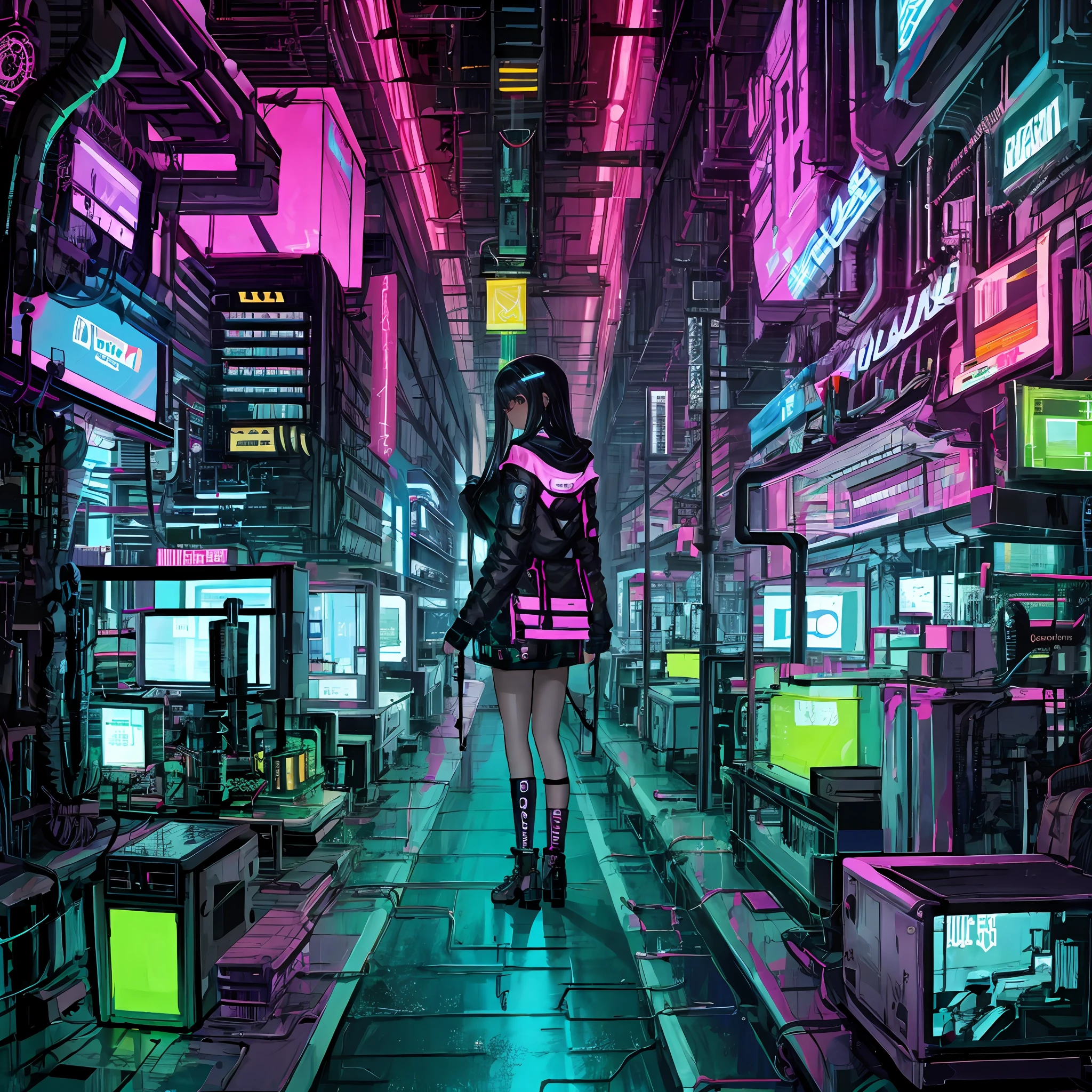cyber punk perssonage