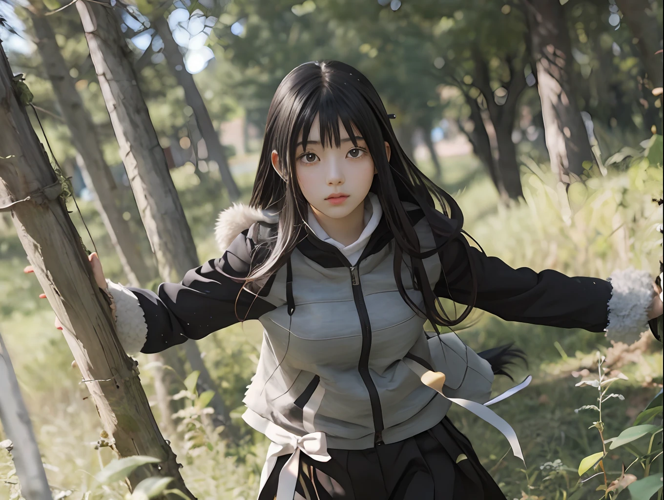 Hinata Hyuga,1 girl, beautiful girl,long hair,black hair