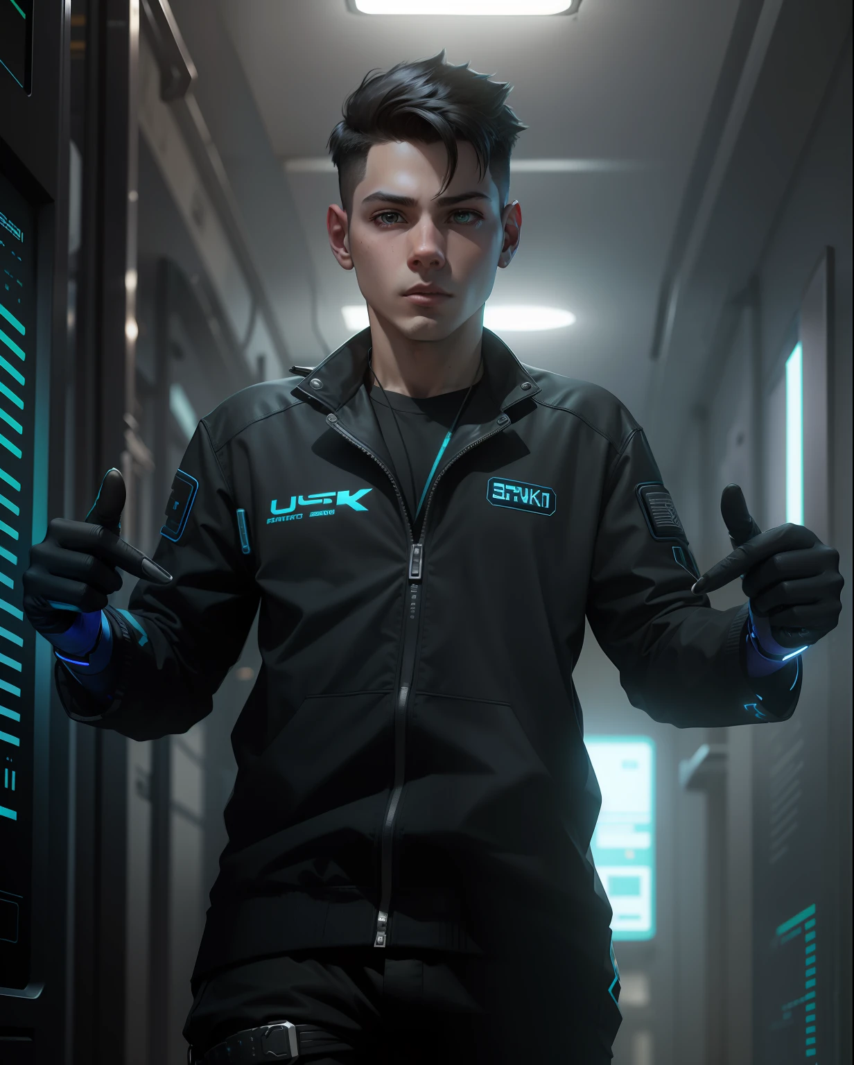 cyber punk.smart.boy .4k ultra
