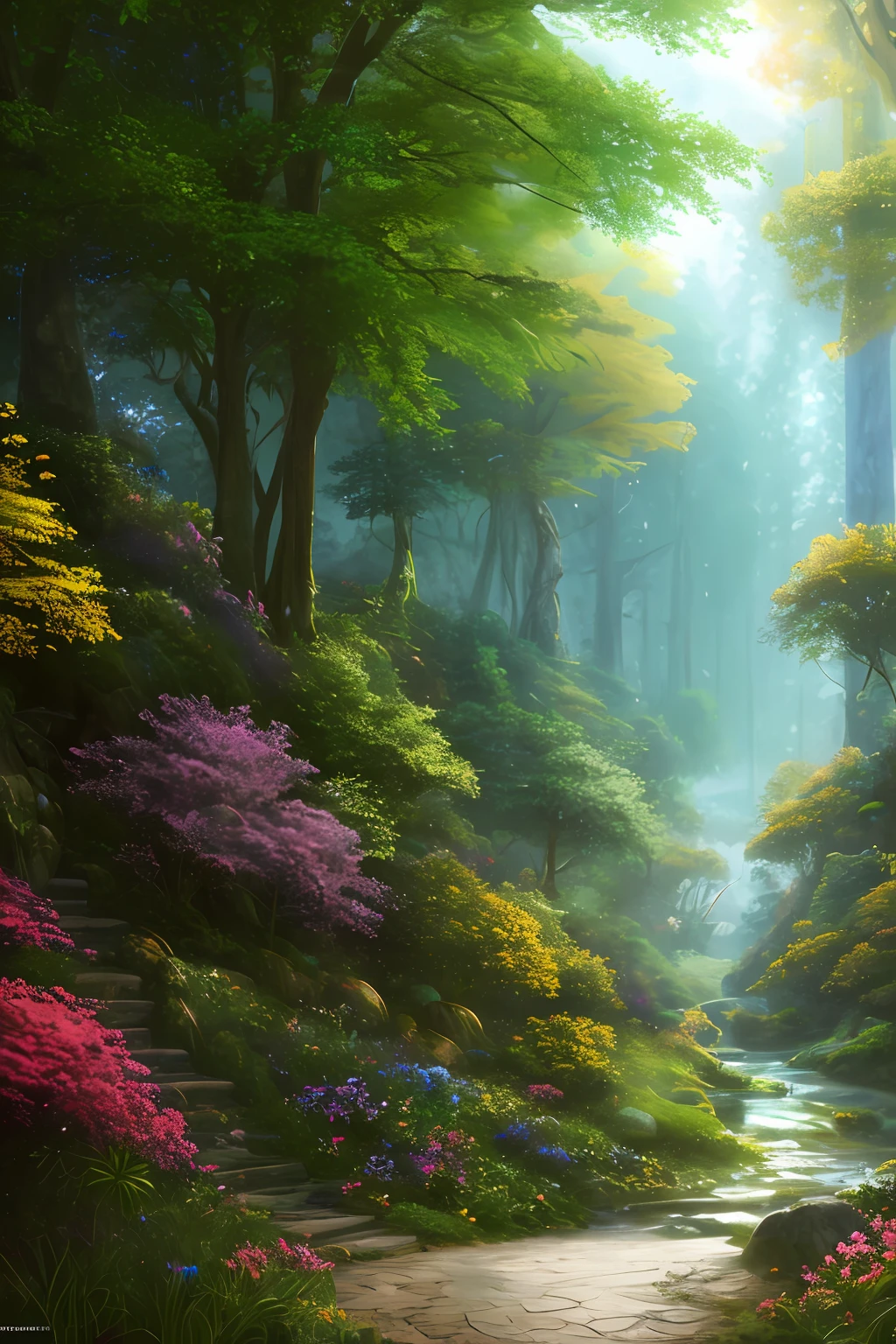 masterpiece, best quality, high quality,extremely detailed CG unity 8k wallpaper, An enchanting and dreamy scene of a fantasy forest, with towering trees, glowing mushrooms, and hidden fairy glens, creating a sense of mystique and enchantment, artstation, digital illustration, intricate, trending, pastel colors, oil paiting, award winning photography, Bokeh, Depth of Field, HDR, bloom, Chromatic Aberration ,Photorealistic,extremely detailed, trending on artstation, trending on CGsociety, Intricate, High Detail, dramatic, art by midjourney