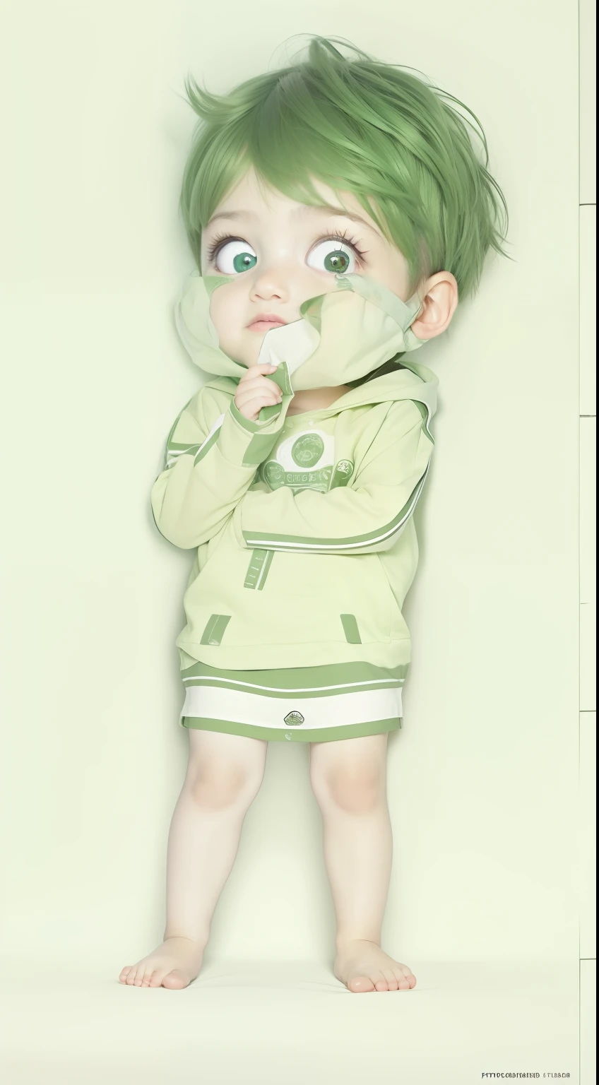 Best quality, masterpiece, ultra high res, (photorealistic:1.4), raw photo, 1boy, cute face, simple dress, green hoodie, off shoulder, glowing skin, perfect simetris eyes