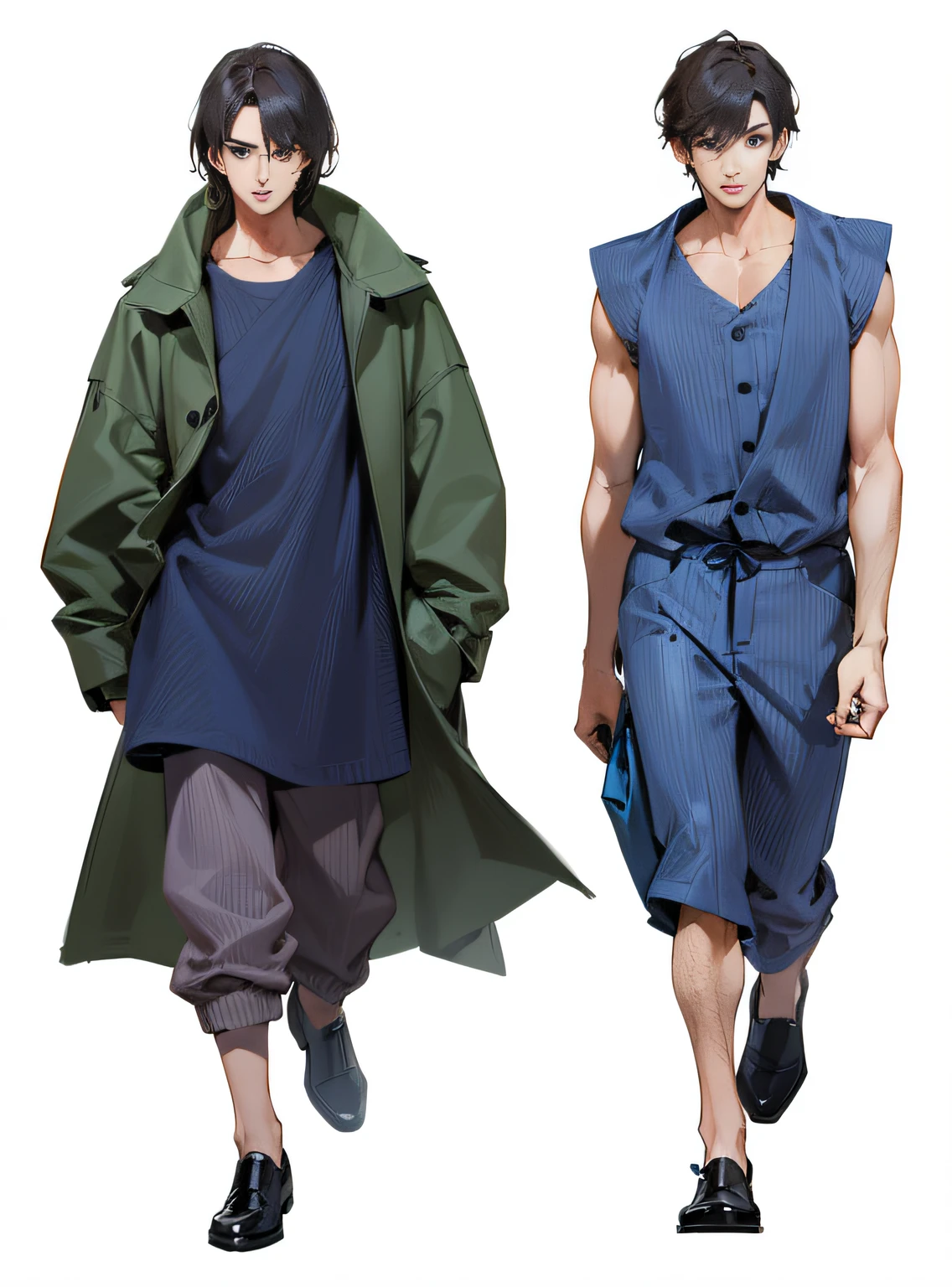 Exactly like the pictures,Two male models