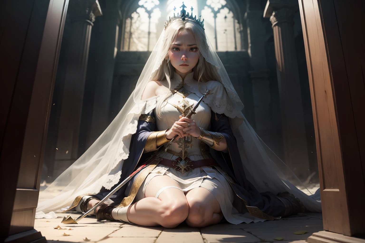 Broken wheels、The sword、Crown under the feet、sleet、Bride's veil and ring、dove、whips、Boken、Woman arguing with pagan philosophers