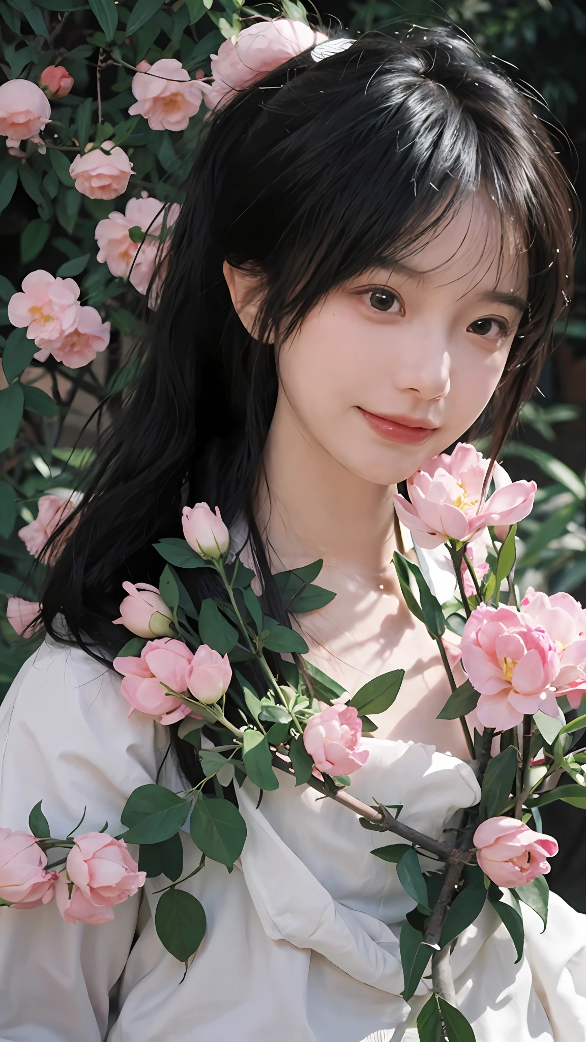 best qualtiy, 超高分辨率, (realisticlying:1.4), head gear,Baoyu Girl, High ponytail,A pair of clear and moving peach blossom eyes,Royal Sister,校服,sunshine on face,Scroll,(School playground:1.4),(choker necklace:1.2),(Fair skin:1.9),(full bodyesbian:1.2)a sense of atmosphere,a beauty girl, ssmile,head straight-looking at viewer, closeup cleavage ,(Photorealistic:1.4),1girll,Sexy,(Upper body:1.4),(Wet body),(:1.2)