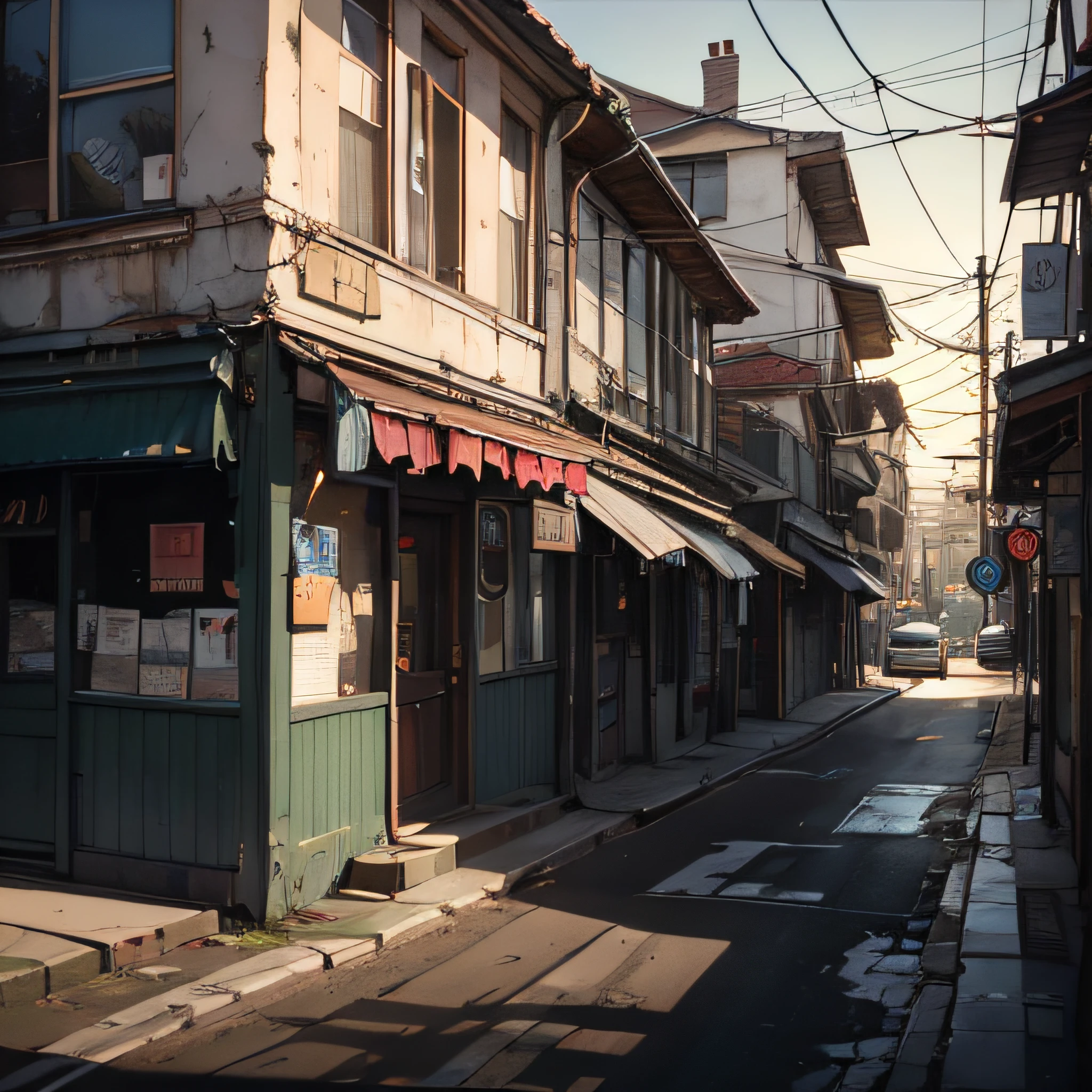 Old neighborhood,Upper lens,worn-out