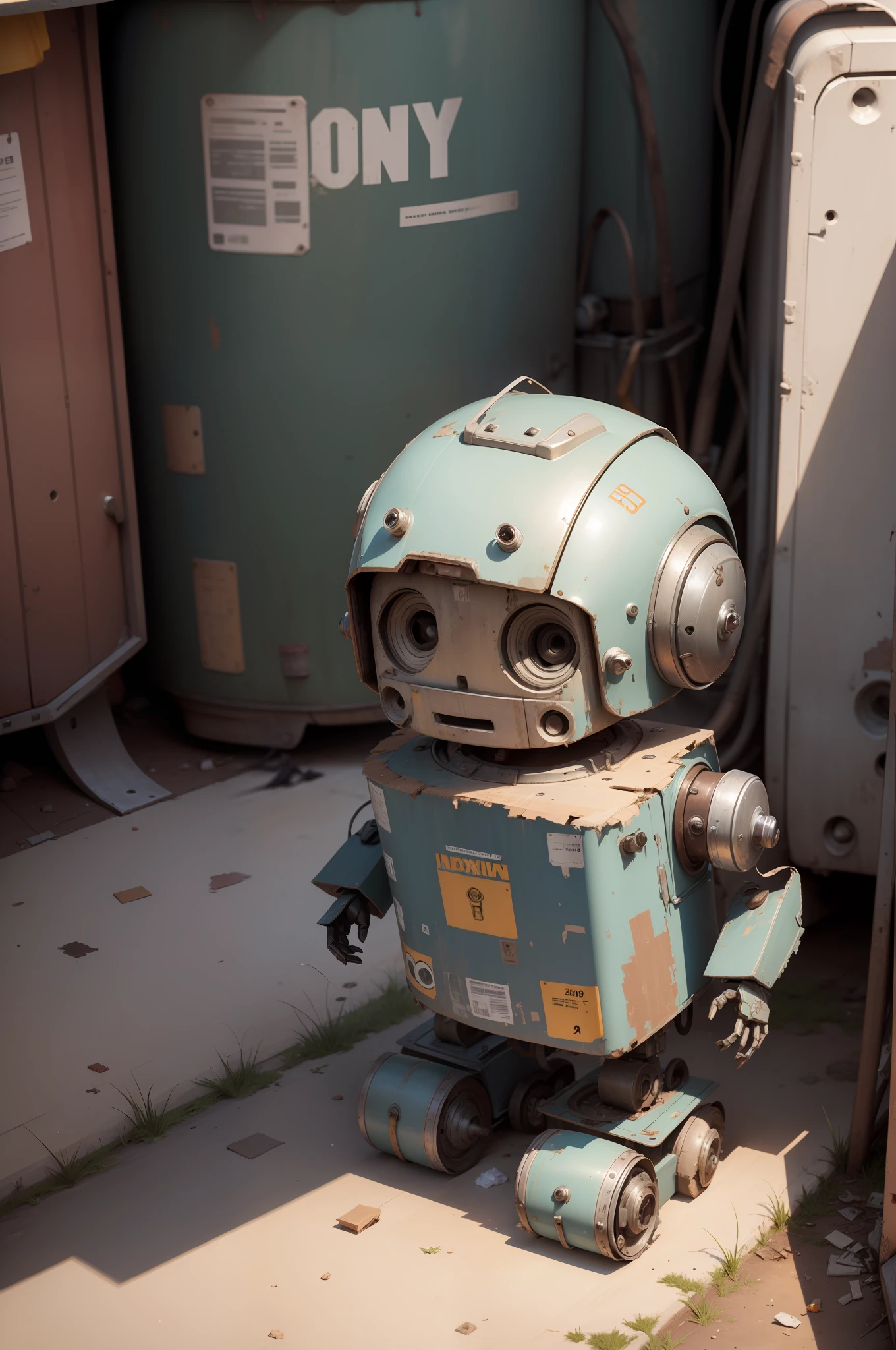 A little old robot　Find trash