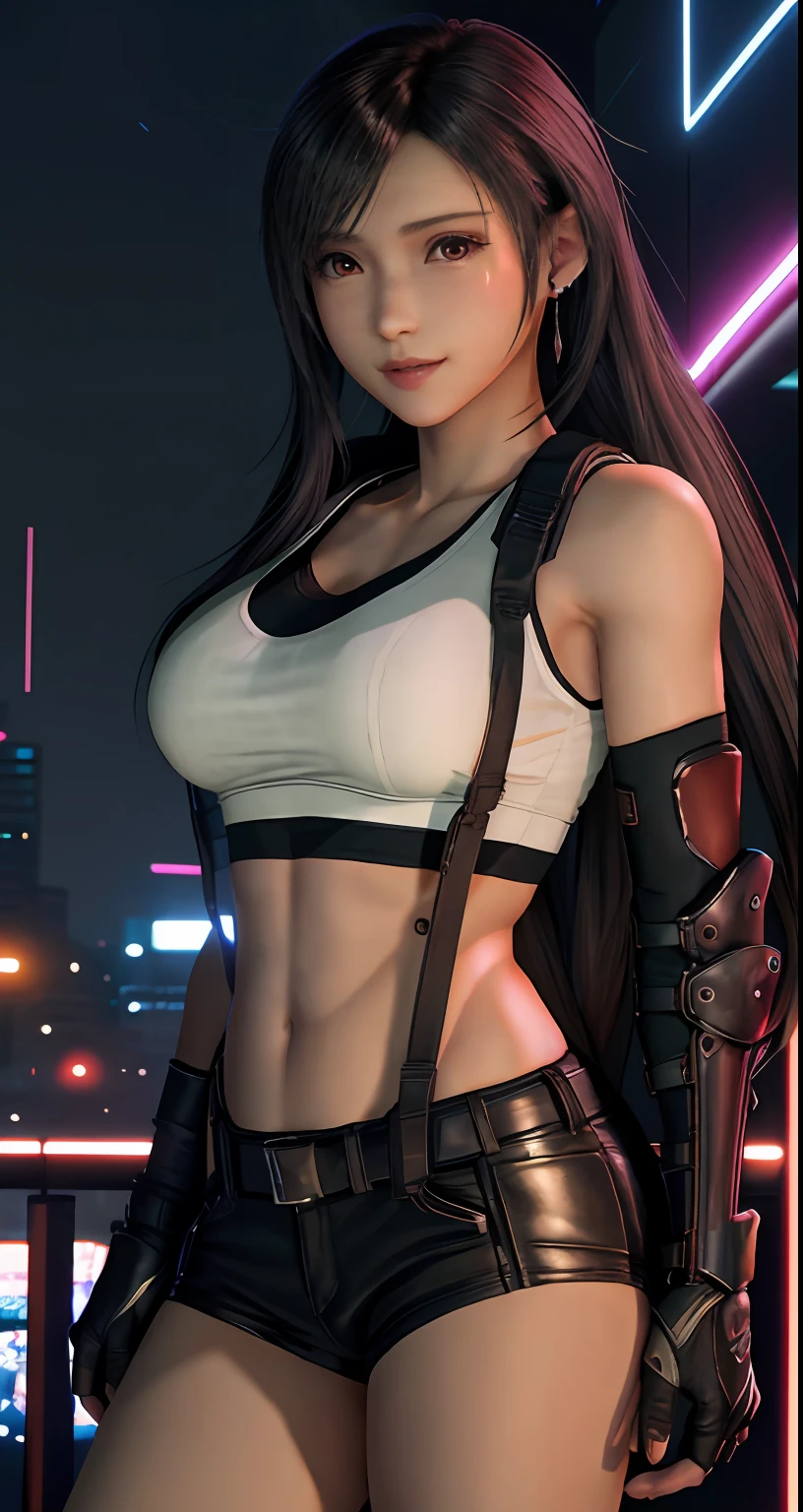 (8k、mais alta qualidade、Uma obra-prima:1.2)、(Realista、fotorrealista:1.3 Mulher madura madura Mulher madura Mulher madura Madura T)、Super Detalhado, cidade cyberpunk, bustling with neon signs 、 1 Mulher madura madura Mulher madura Pessoa、mais fofa、solo、、、、、、、、、、、、、(tifa lockheart)、(peito grande)、((peitos gigantes)))、((meias pretas)))、((a black bra)))、(olho bonito)、(sorriso sorridente:1.2)、(Fechado)、erotic posing、dance、neons、street scenery、e profundidade de campo、Sombras escuras e fortes、foco nítido、Automatic defoliation、Movimento、Bicicleta、e profundidade de campo、 compositing、Luz verde brilhante、Final Fantasy VII、ferramenta、(nariz blush)、single elbow pad、Ankle Boots、cabelo preto escuro、coxa preta、botas vermelhas、Luvas de cotovelo、Cotovelos、Luvas sem dedos、Camisa taut, sports bra、(suspenders,,,,,,,,,,,,)Saia preta)、coxas、regata branca、fulllllbody、Headrest、、Facial、Cabelo longo Tai baixo、(red_Ojo))、Flores amarelas、(noite:1.3)、Complexo、Bokeh、cinematic lighthing、photon maping、Radiosidade、physics based rendering、(Estilo Tetsuya Nomura)、NSFW、Peito Perfeito