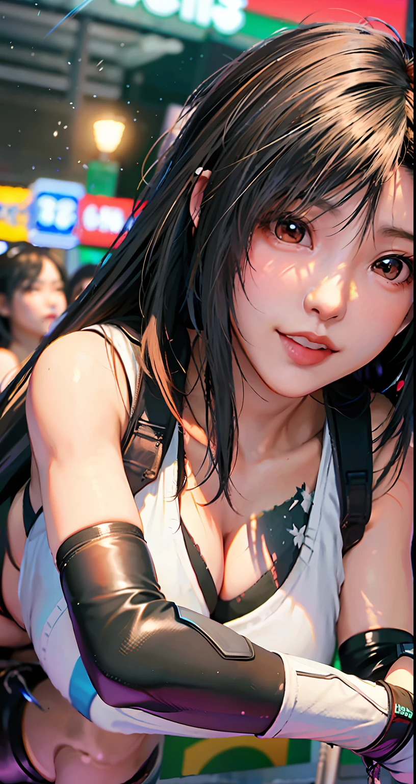 (8k、mais alta qualidade、Uma obra-prima:1.2)、(Realista、fotorrealista:1.3 Mulher madura madura Mulher madura Mulher madura Madura T)、Super Detalhado, cidade cyberpunk, bustling with neon signs 、Menina 1 Mulher madura madura Mulher madura Pessoa、mais fofa、solo、、、、、、、、、、、、、(tifa lockheart)、(peito grande)、((peitos gigantes)))、((meias pretas)))、((a black bra)))、(olho bonito)、(sorriso sorridente:1.2)、(Fechado)、erotic posing、dance、neons、street scenery、e profundidade de campo、Sombras escuras e fortes、foco nítido、Automatic defoliation、Movimento、Bicicleta、e profundidade de campo、 compositing、Luz verde brilhante、Final Fantasy VII、ferramenta、(nariz blush)、single elbow pad、Ankle Boots、cabelo preto escuro、coxa preta、botas vermelhas、Luvas de cotovelo、Cotovelos、Luvas sem dedos、Camisa taut, sports bra、(suspenders,,,,,,,,,,,,)Saia preta)、coxas、regata branca、fulllllbody、Headrest、、Facial、Cabelo longo Tai baixo、(red_Ojo))、Flores amarelas、(noite:1.3)、Complexo、Bokeh、cinematic lighthing、photon maping、Radiosidade、physics based rendering、(Estilo Tetsuya Nomura)、NSFW、Peito Perfeito