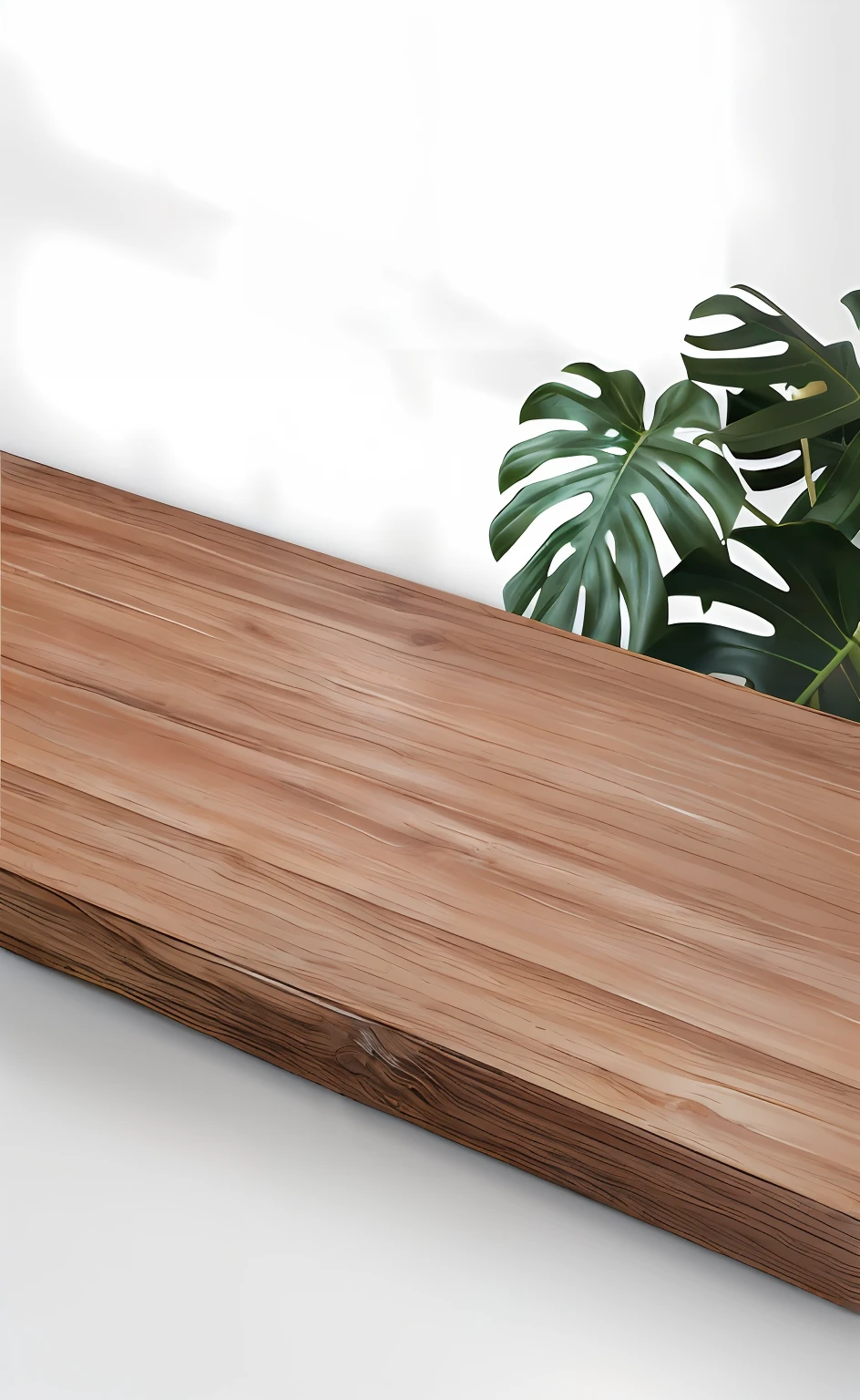 There is a plant sitting on a wooden frame, Tropical wood, natural wood top, polished with visible wood grain, oak, interior wood, warm wood, close-up product photo, detailed wood, wood effect, on a wooden desk, bamboo wood, walnut wood, Balsa wood, Pine wood, wood planks, cedar, with detailed wood, Product rendering