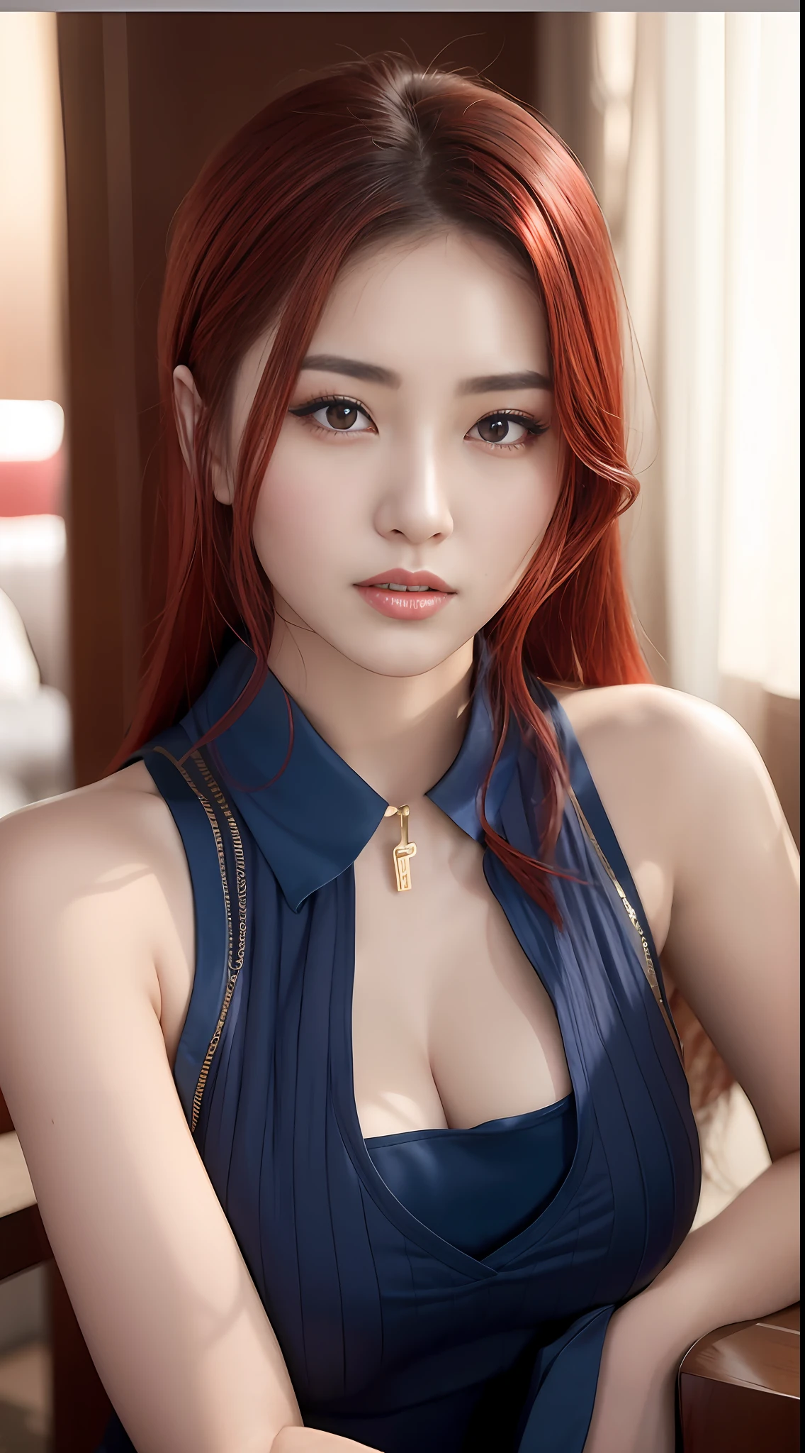 Allafard asian woman with red hair and blue dress, beautiful Korean women, Gorgeous young Korean woman, Korean girl, gorgeous chinese models, Beautiful young Korean woman, Beautiful Asian girl, Korean woman, Chinese girl, Lovely woman, Asian girl, Japanese goddess, An Asian woman, Beautiful model girl, xintong chen, Attractive girl, Young Asian girl