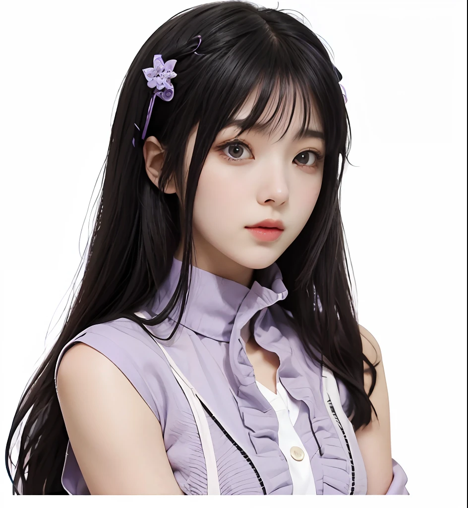 Hinata Hyuga,1 girl, beautiful girl,long hair,black hair, purple theme