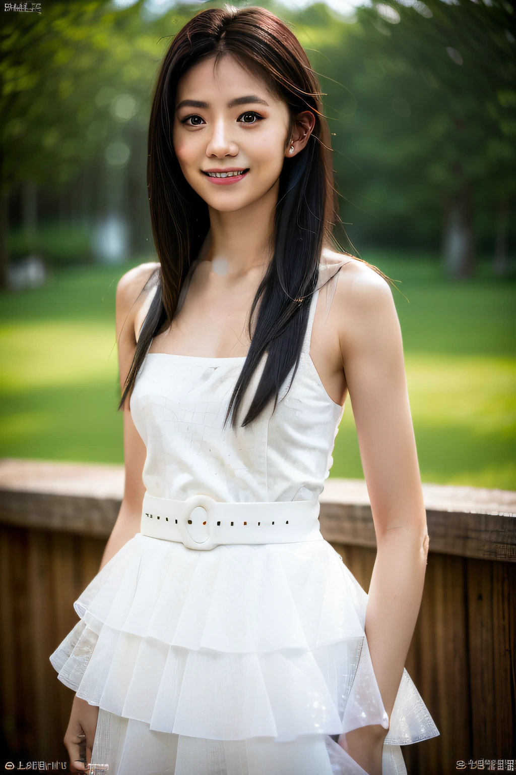 Dressed, (photograph realistic:1.4), (Ultra photo realsisim:1.4), (Realistic:1.3), (Smoother lighting:1.05), (increase cinematic lighting quality:0.9), 32K, 1girll,20岁女孩, Realistic lighting, back lit lighting, light in face, Ray traching, (brightlight:1.2), (enchanced quality:1.4), (best quality real texture skin:1.4), finely quality eyes, finerly detailed face, (Tired,Sleepy,Smiling), (Kaihuai), facial closeups, white dresses,Blue skinny jeans, (Increased Body Line Mood:1.1), (Increased Skin Texture Beauty:1.1)