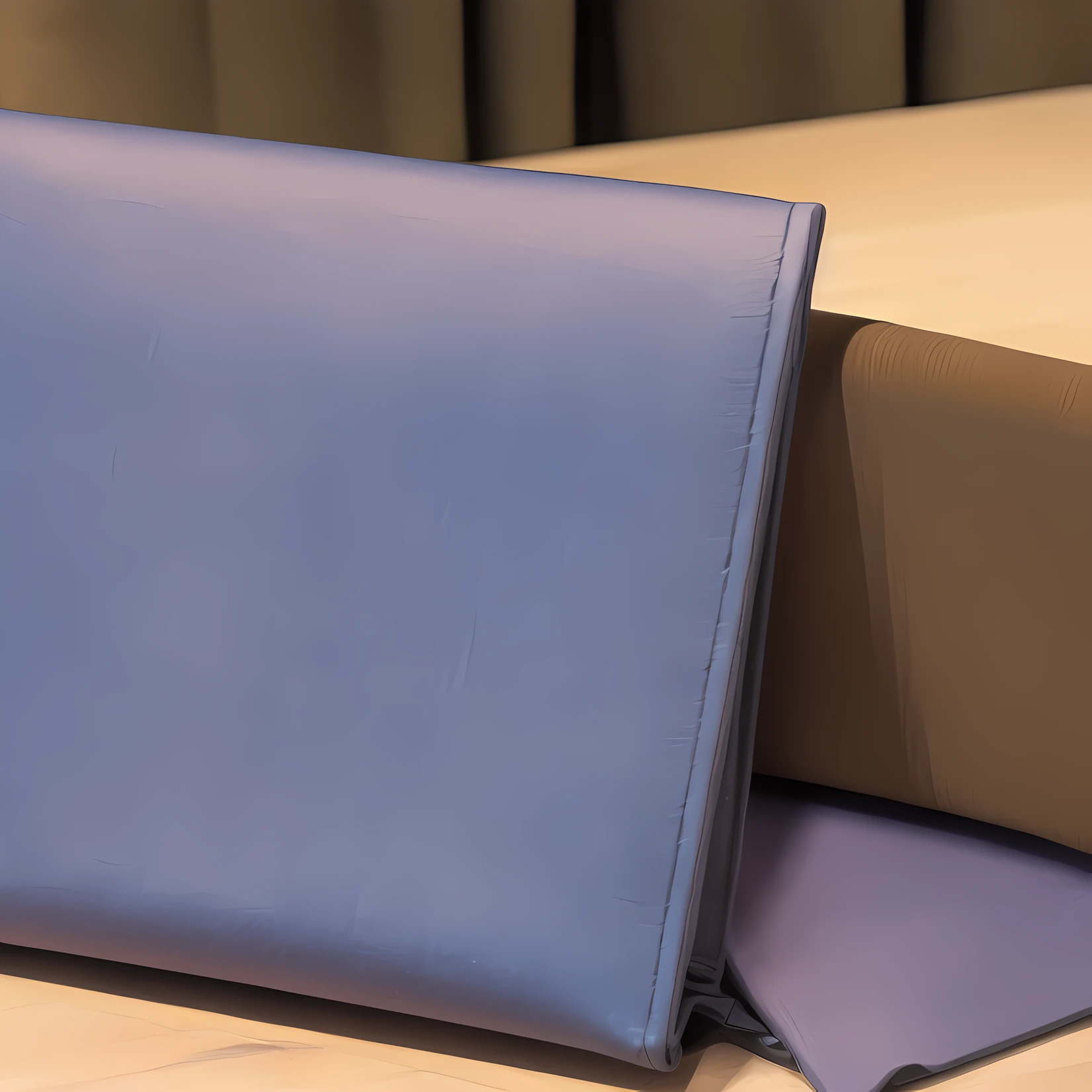 On the table was a blue-gray folder,The folder is placed on a black Visualizer,product closeups,solid color backdrop,Business style,close angle,Product photo,f / 2 0, Leather Pouch, Natural soft light,author:Emma Andievska, close-up product photo, Sacoche, full product shot, Fluid bags,Natural soft light, author:Gaisa Dosa, taken with canon 8 0 d