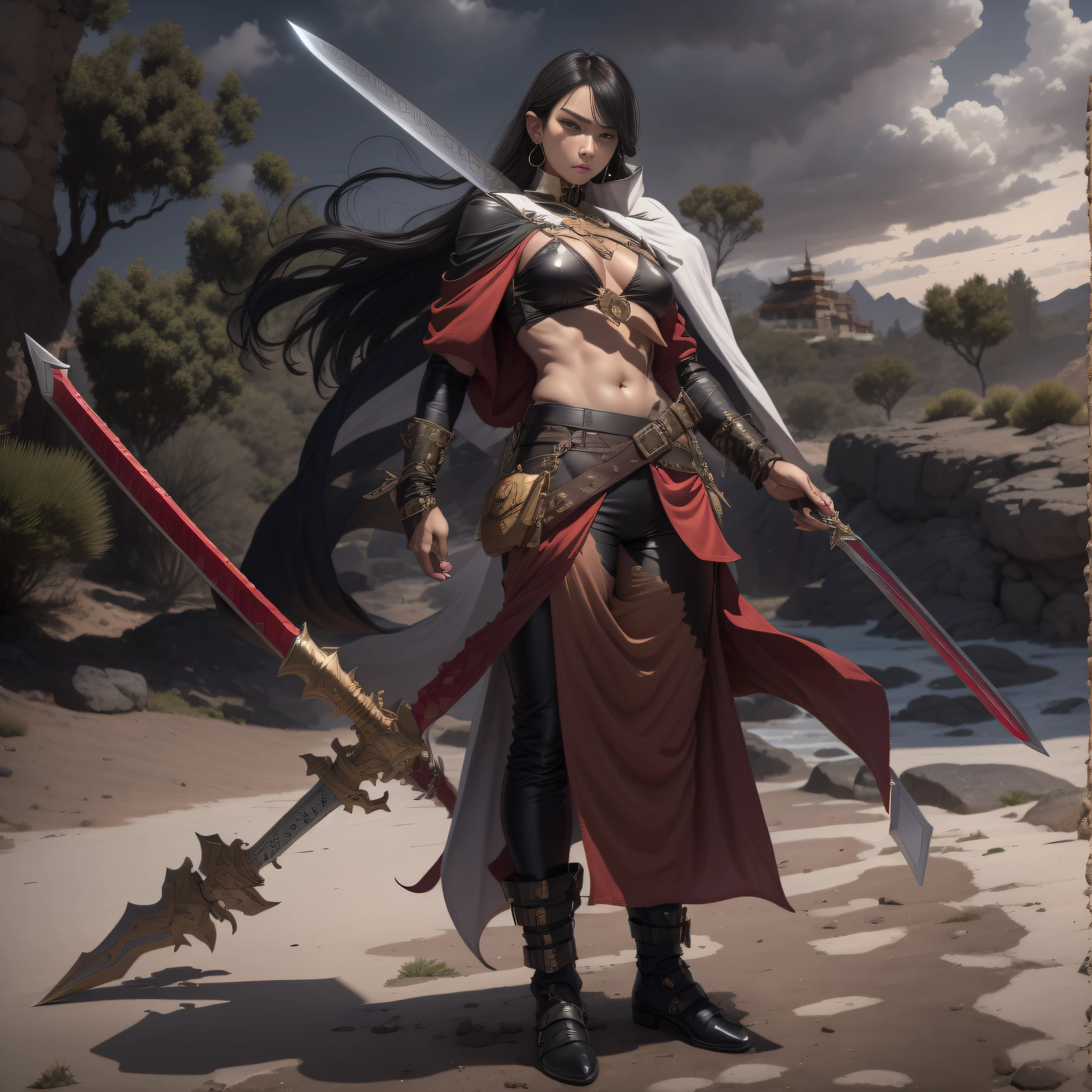 Blizzard,Caramel macchiato, arma, The sword, halter, holdingweapon, 32K, Linen cloak, Top quality, Masterpiece:Faust,,1boys, long whitr hair, clouds, On your stomach, (tmasterpiece,k hd,hyper HD,16k),clutching a sword, buliding, Reflectors, bloods, Eastern Asia, Weapon focus, Skysky, brunette color hair, knifes, trouser, firey, banya, The clothes ar, bandagens, sword sheath, Masks, 独奏, (tmasterpiece,k hd,hyper HD,16k),clutching a sword, buliding, Reflectors, bloods, Eastern Asia, Weapon focus, Skysky, brunette color hair, knifes, trouser, swell sea, banya, The clothes ar, bandagens, sword sheath, 独奏