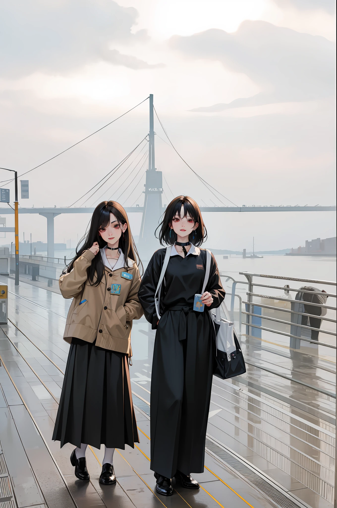 tmasterpiece,Need,full bodyesbian,1girl,By bangs,Black choker,Black tie,brunette color hair,Blue dress,Blushlush,bangle,beauty breast,choker,Cornics,鎖骨,collared shir,Cowboy photos,Formal shirts,Ear piercing,Eyebrows visible through hair,Gradient hair,grinning smile,gyaru,jewely,kogal,Long hair,looking at viewert,Loose tie,tiese,nipple piercing,tartan,plaid skirts,pleatedskirt,red eyes,gyuru,校服,The shirt,a skirt,ssmile,solo,white shirt,street corner,Skysky,illustration,(Magazines:1.3),(Cover style:1.3),Fashionab,woman,vibrancy,Outfit,posing,frontage,Colorful,Dynamic,Background with,element in,self-assured,Expressing the,halter,statement,attachment,A majestic,coil,Runt,Touching pubic area,Scenes,text,Cover of a,boldness,attention-grabbing,titles,Fashionab,typeface,Catchy,titles,more big,smart,modern day,Fashionab,focus-on、Fashionab、