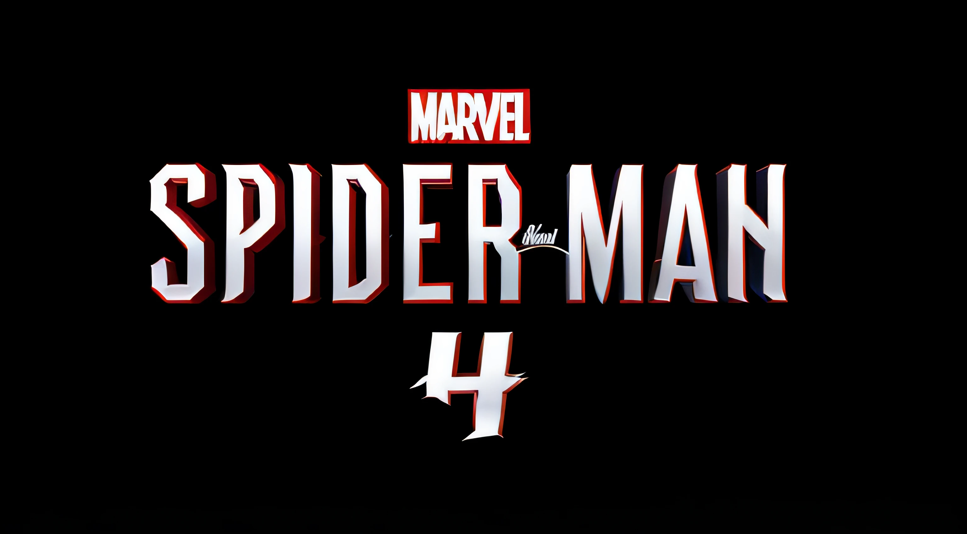 spider - man logo with the title in red and black, spider - man, spider-man, from marvel studios, marvel studios, marvel, miles morales, official marvel media, marvel movie, marvel marvel marvel, miles morales!!!, spiderverse, spiderman, in style of marvel, ( ( spiderwoman ) ), n 4, from a marvel movie, n4, venom, black