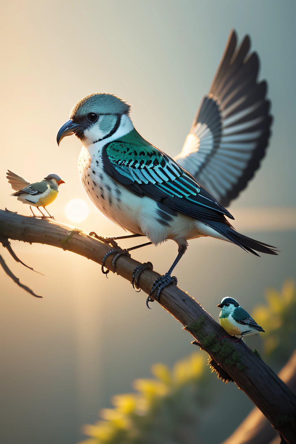 Birds cute HD masterpiece early morning graceful harmony healing