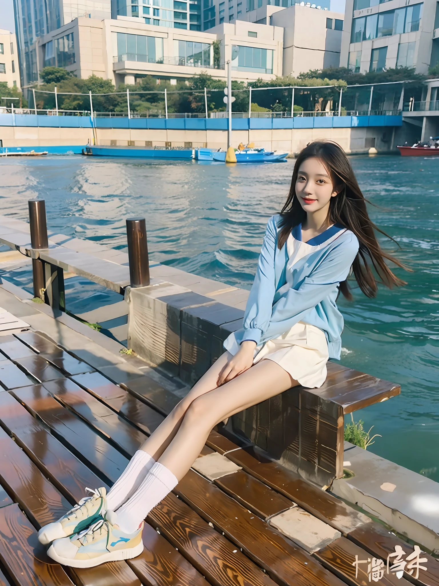 Face the lens，looks into camera，Best quality at best，tmasterpiece，超高分辨率，（realisticlying：1.4），teens girl，Juvenile，Wear socks