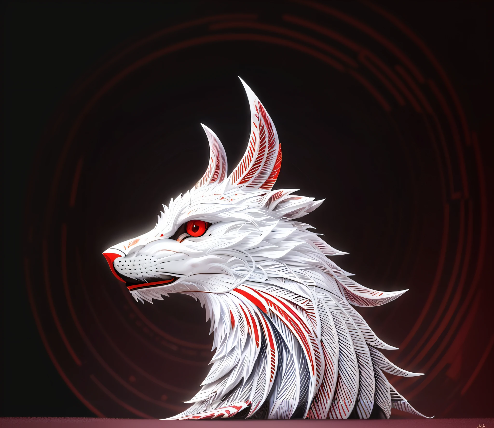 The solid color background expands