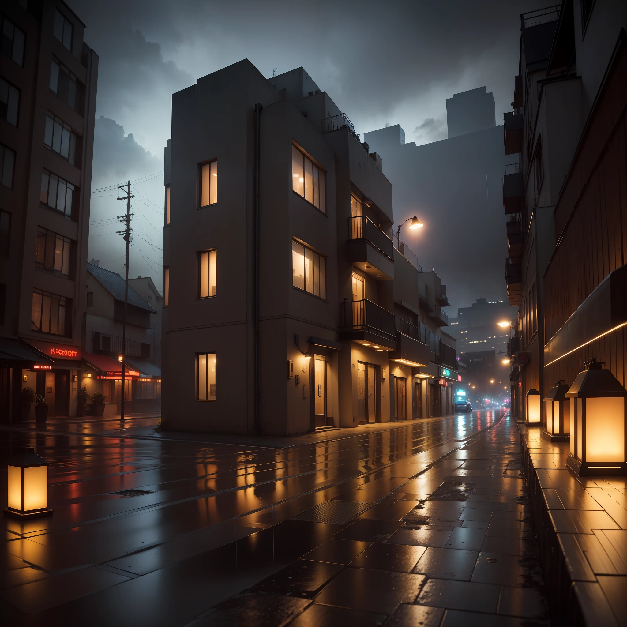 hoto, best quality, mastery:1.2), (realistic, photo-realistic:1.37),1girt,cute,cityscape,night,rain,wet,professional lighting,photon mapping,radiosityphysically-based rendering,above walst