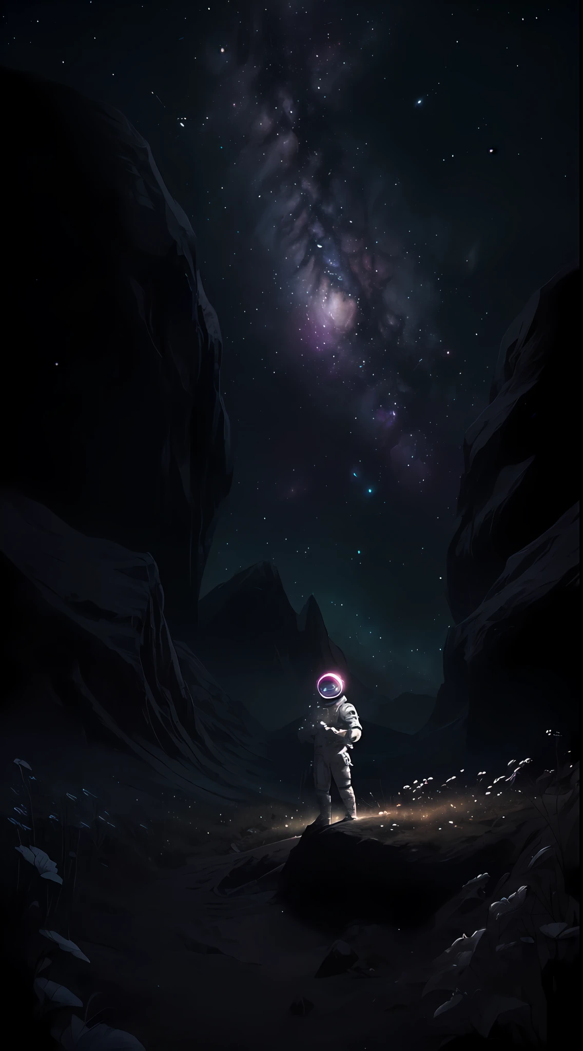 (​masterpiece、top-quality、top-quality、Official art、ighly detailed、Beautifully Aesthetic:1.2)、cosmic space、space astronaut、((nebulas))、Delicate Light、Intuitive、Precise focus、cinema4d、Dramatic、