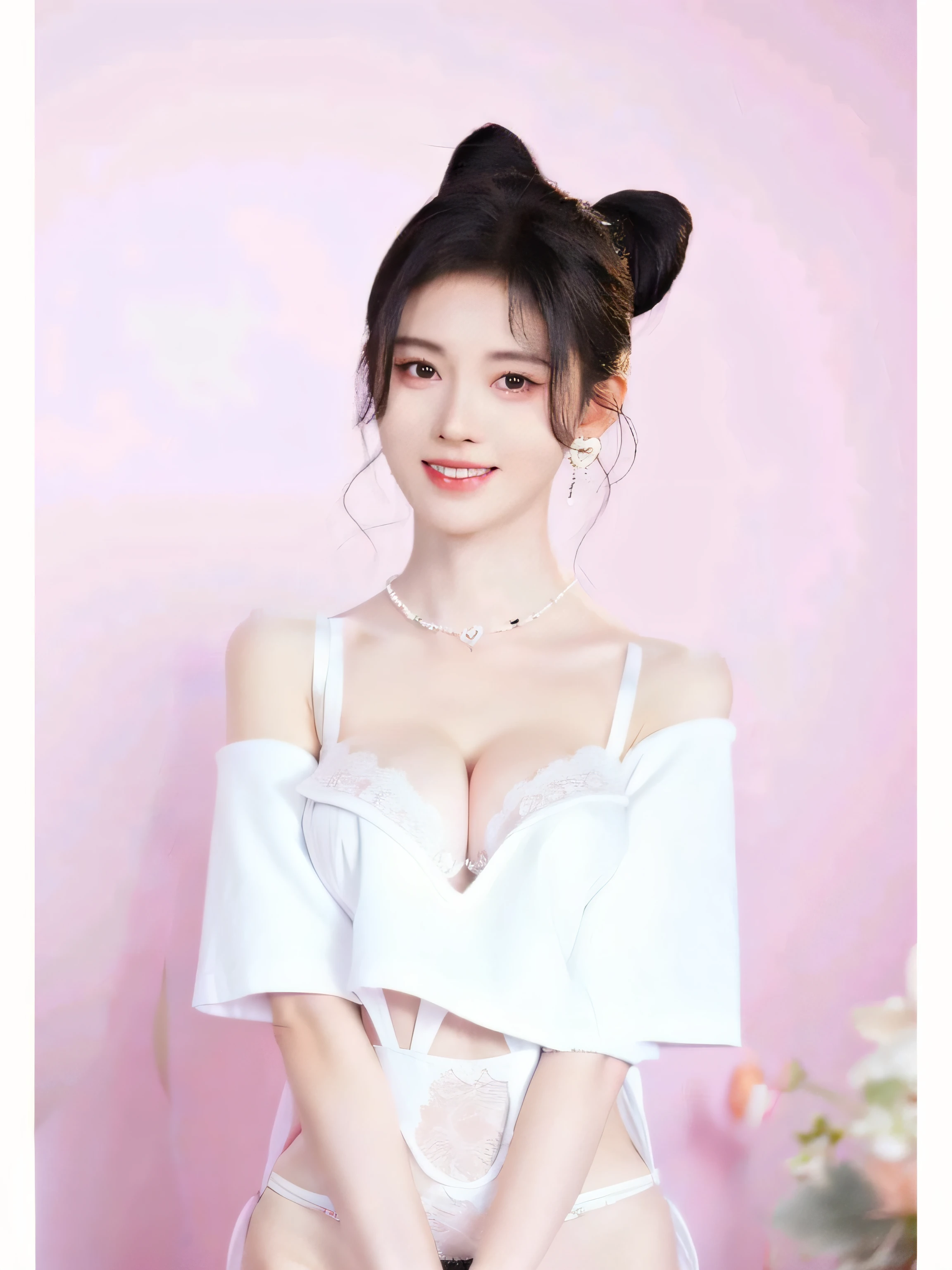 slenderness。slim,little breast,Lace lingerie big breasts