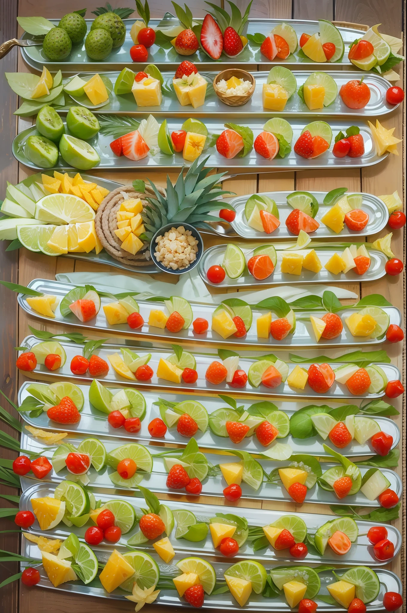 Fruit platter、Pineapple Boat、Beautifully arranged