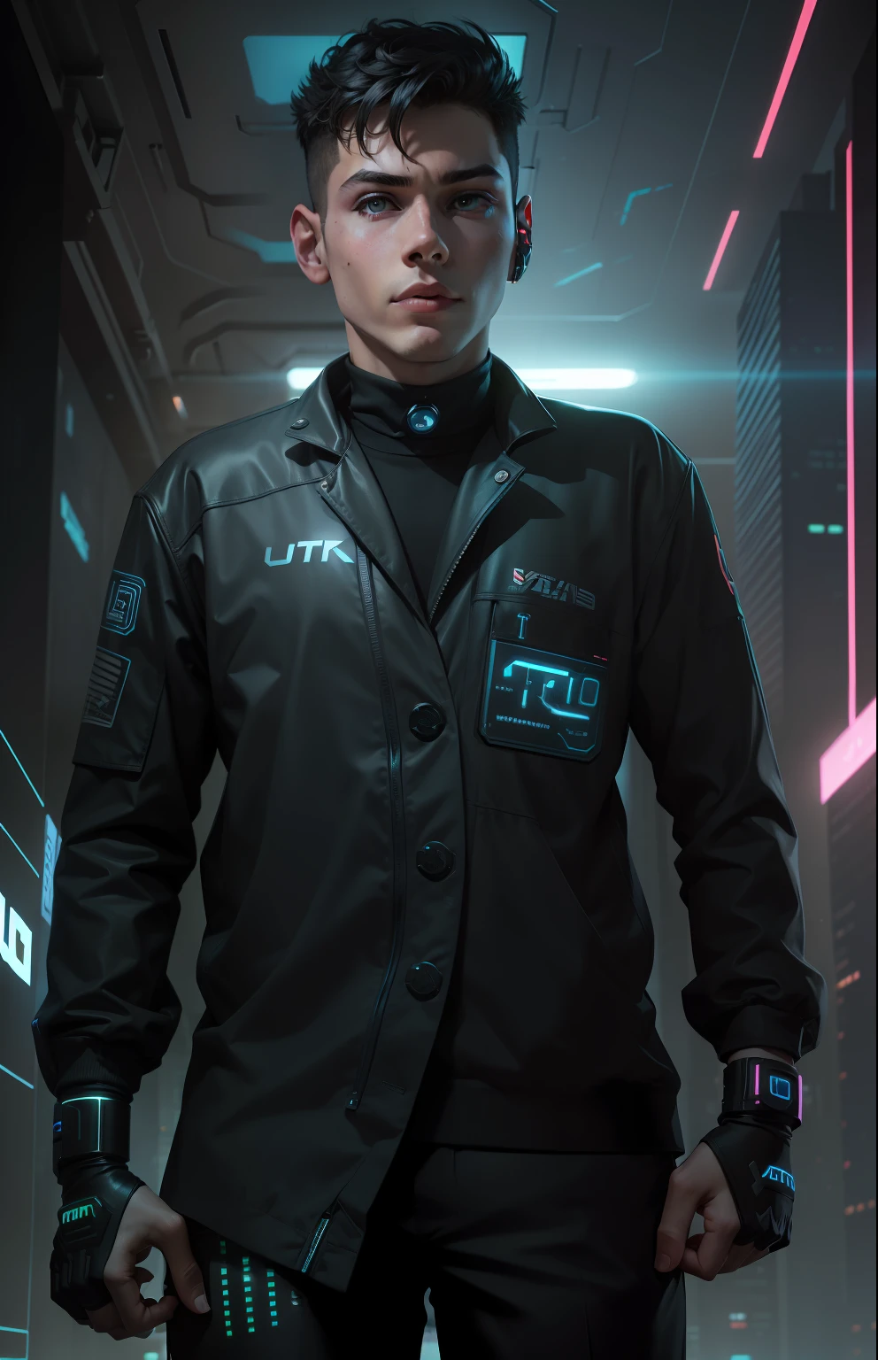 cyber punk.smart.boy .4k ultra