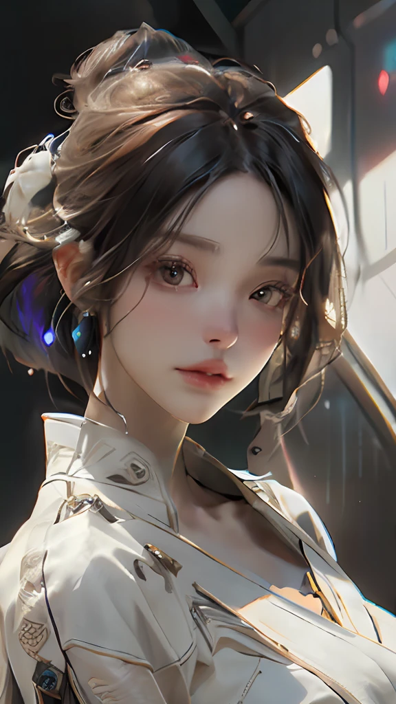 ancient wind、Nude、((best qualtiy)), ((tmasterpiece)), (the detail:1.4), 3D, A beautiful cyberpunk female image,HDR(HighDynamicRange),Ray traching,NVIDIA RTX,Super-Resolution,Unreal 5,Subsurface scattering、PBR Texture、post-proces、Anisotropy Filtering、depth of fields、maximum definition and sharpness、Many-Layer Textures、Albedo e mapas Speculares、Surface Coloring、Accurate simulation of light-material interactions、perfectly proportions、Octane Render、Two-colored light、largeaperture、Low ISO、White balance、the rule of thirds、8K RAW、