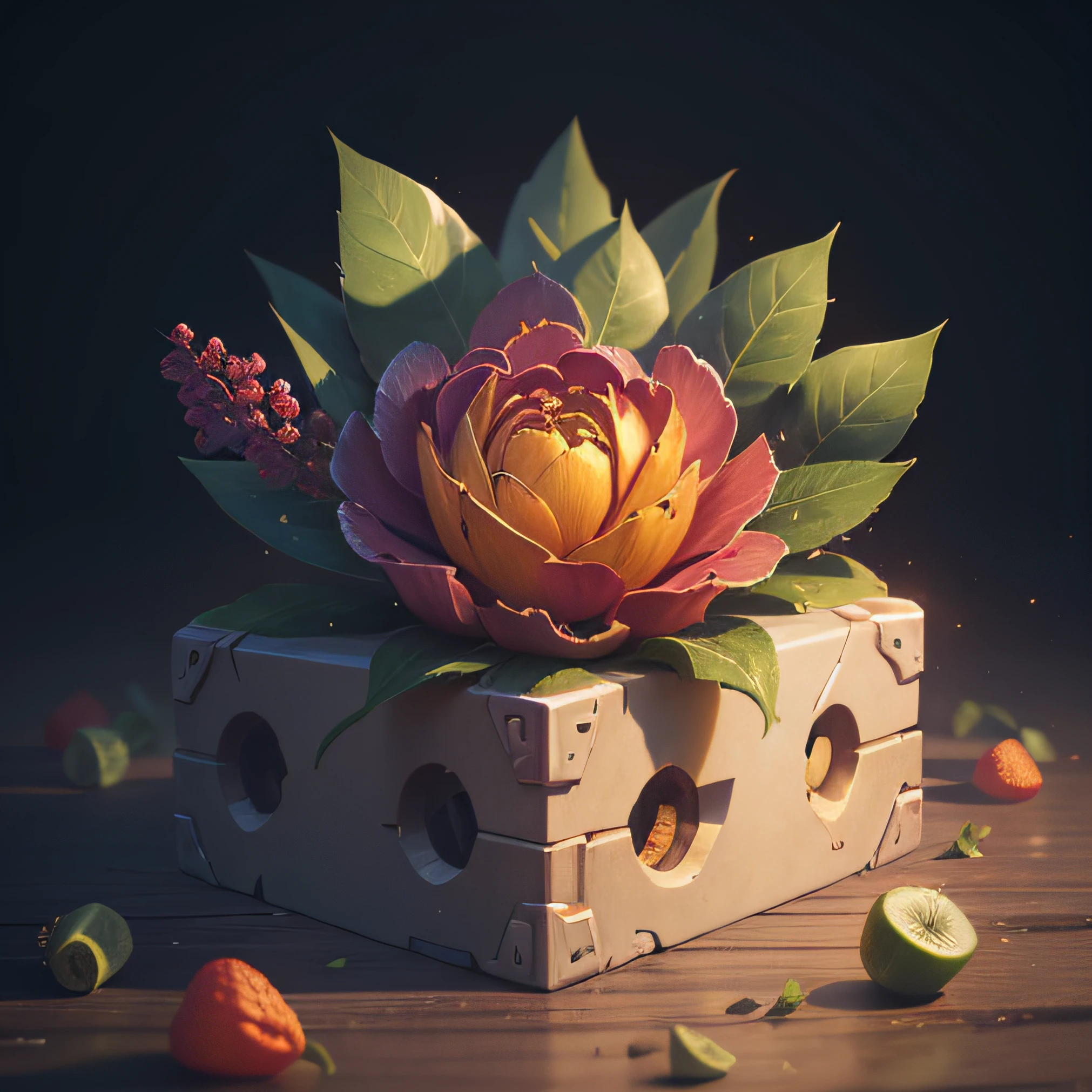bud ,Fruit icon,flower icon,Game icon asset table 5x5 , Epic,video game icon, 2d icon,Role-playing skill icons, World of Warcraft item icons,League of Legends item icon,Ability icon,fantasy,Flat pile gray background,rendering by octane,Aaa, hyper HD,8K, Ray traching