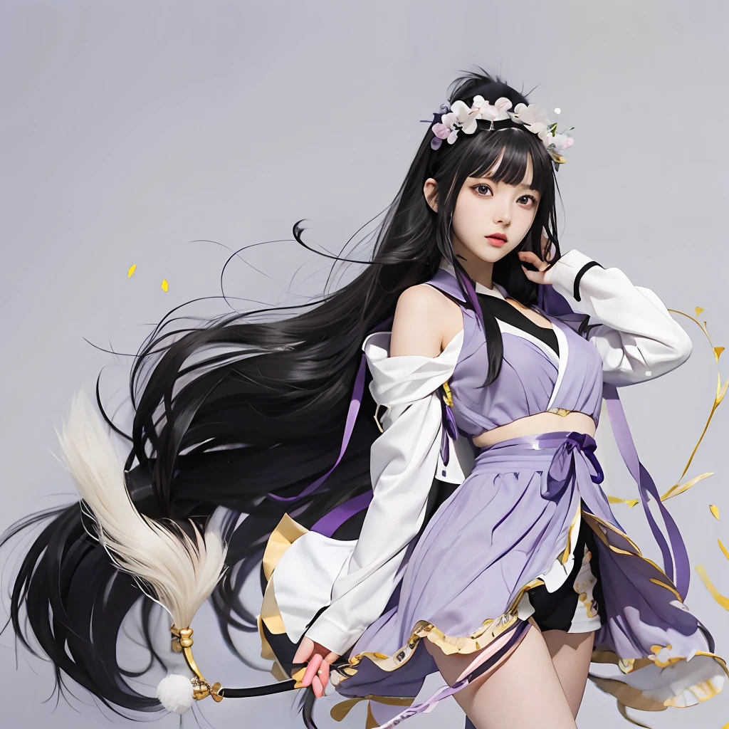 Hinata Hyuga,1 girl, beautiful girl,long hair,black hair, purple theme