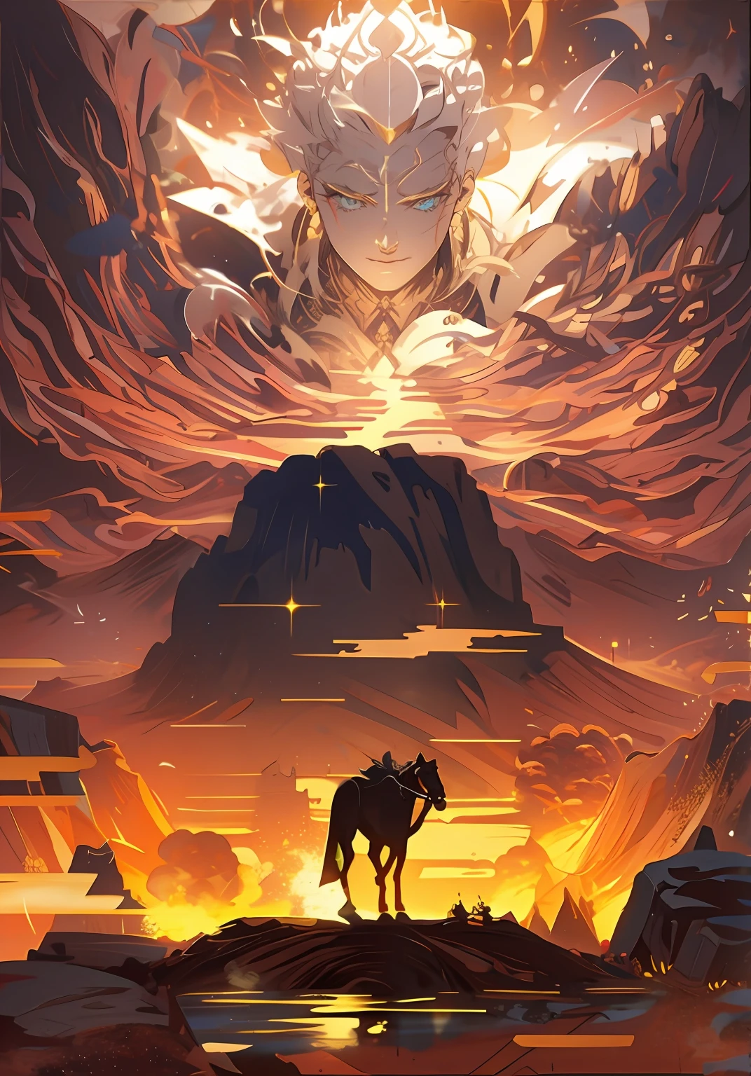 surrounded by cloud