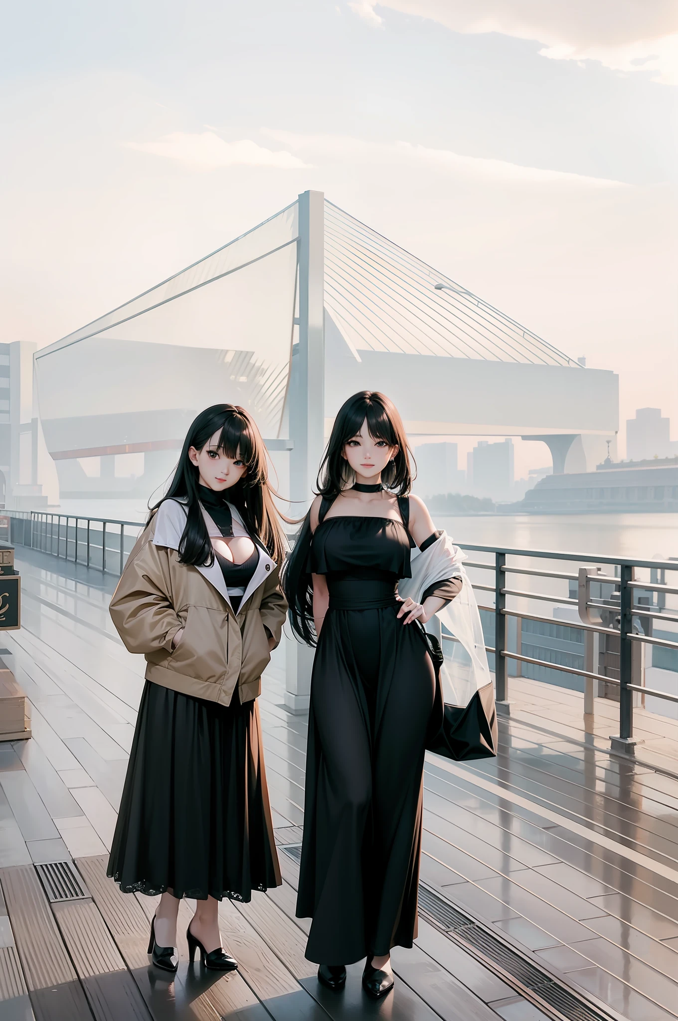 in a panoramic view,ssee-through,Ray traching,reflective light,depth of fields,closeup cleavage,tmasterpiece,best qualtiy,high detal,high high quality,ctextured skin, ccurate, UHD, HD