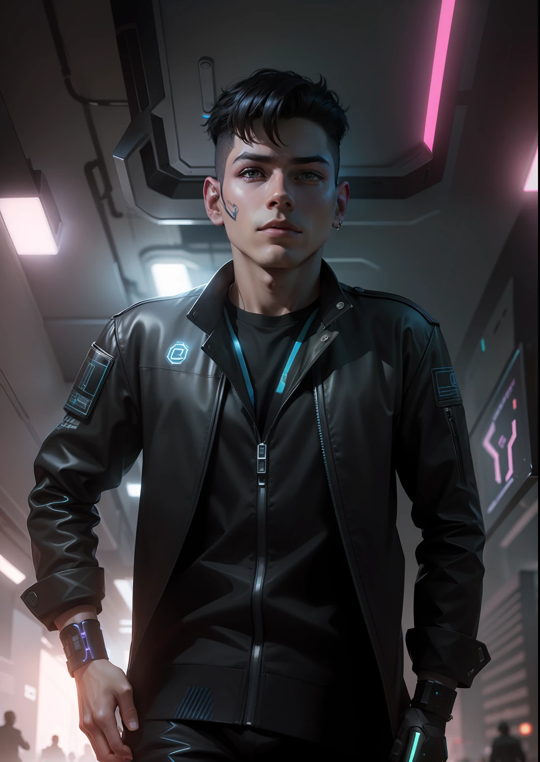 cyber punk.smart.boy .4k ultra