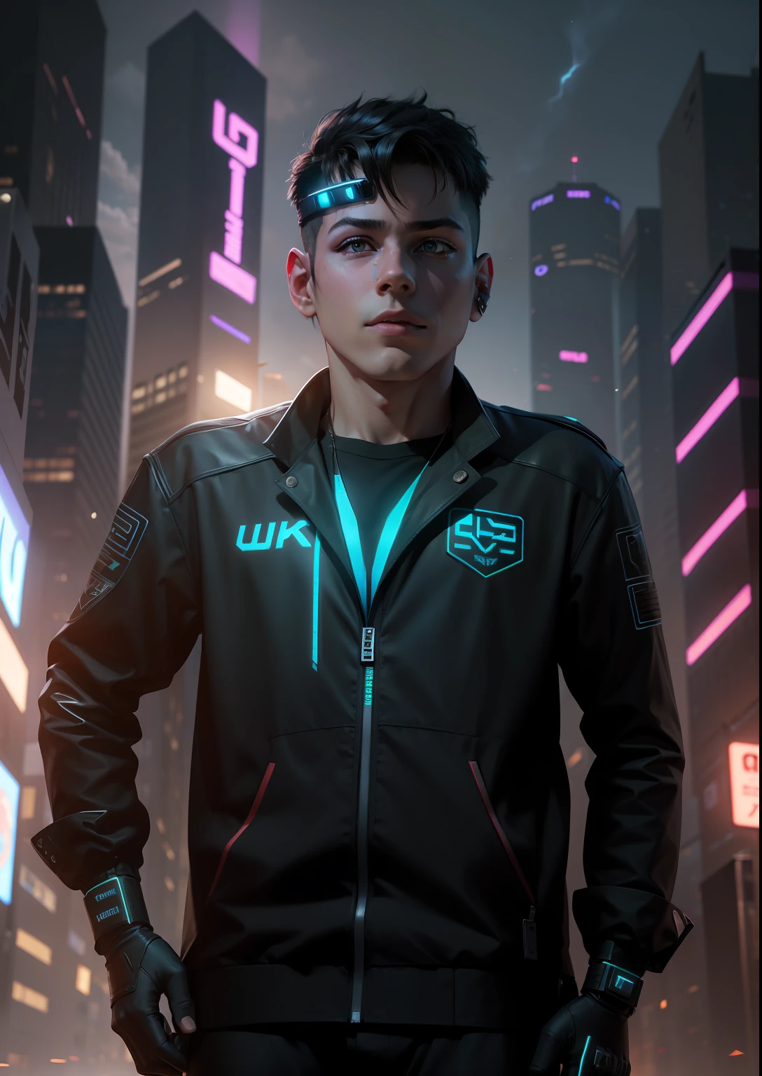 cyber punk.smart.boy .4k ultra