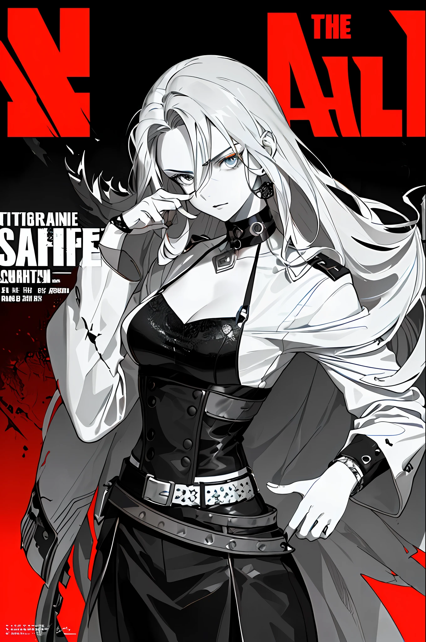 ((((dramatic))), (((gritty))), (((intense))) film poster featuring a young woman as the central character. She stands confidently in the center of the poster, wearing a stylish and edgy outfit, with a determined expression on her face. The background is dark and gritty, with a sense of danger and intensity. The text is bold and attention-grabbing, with a catchy tagline that adds to the overall feeling of drama and excitement. The color palette is mainly dark with splashes of vibrant colors, giving the poster a dynamic and visually striking appearance,tachi-e
(magazine:1.3), (cover-style:1.3), fashionable, woman, vibrant, outfit, posing, front, colorful, dynamic, background, elements, confident, expression, holding, statement, accessory, majestic, coiled, around, touch, scene, text, cover, bold, attention-grabbing, title, stylish, font, catchy, headline, larger, striking, modern, trendy, focus, fashion,