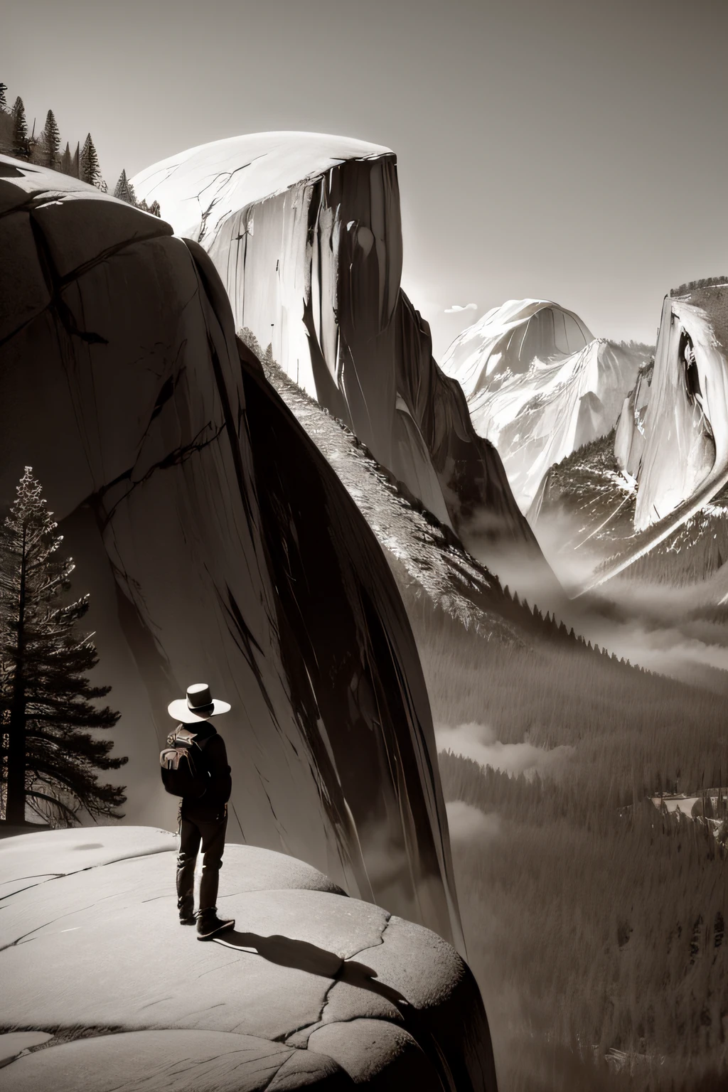 Yosemite、Half dome、monochromes