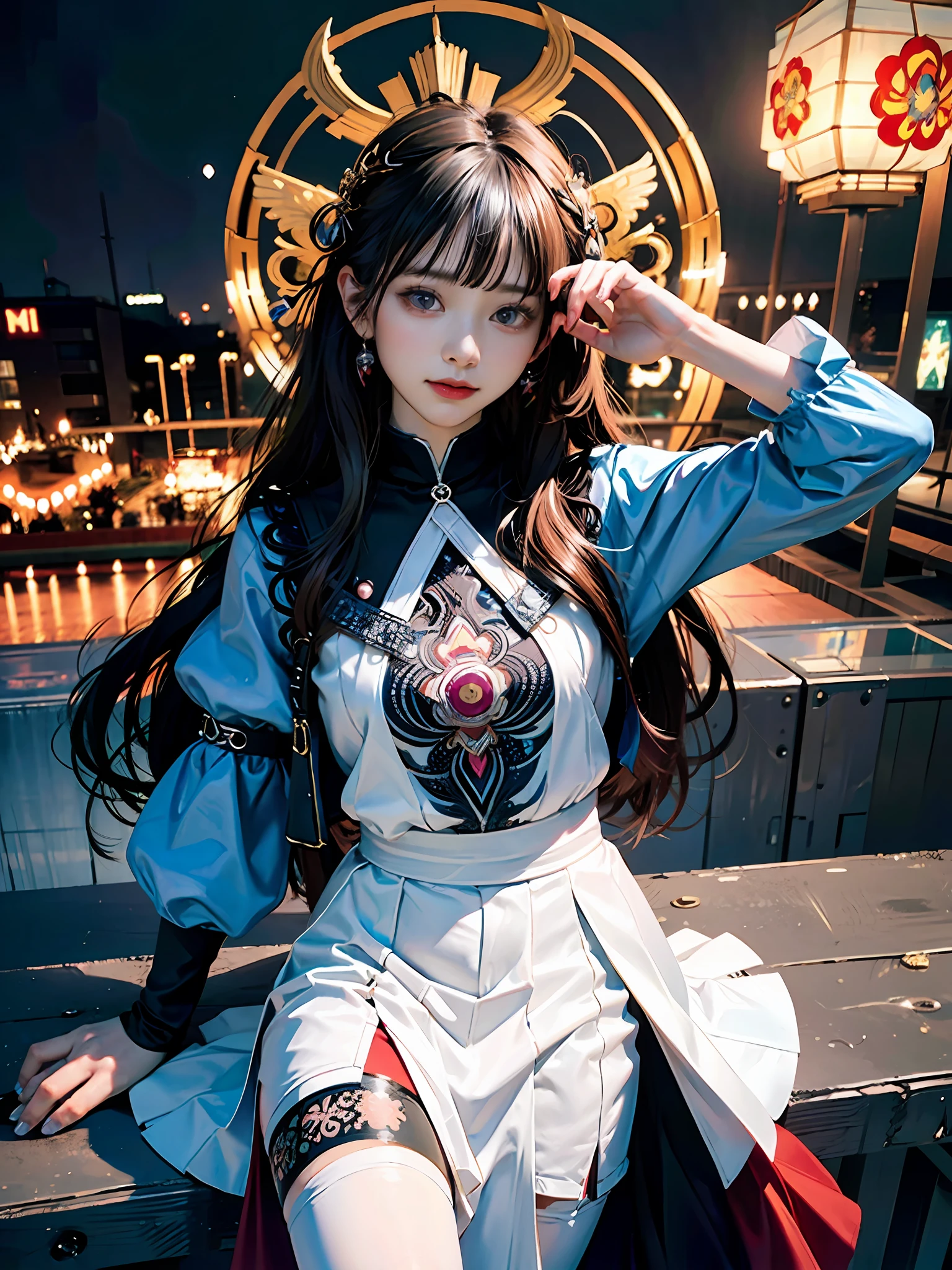 (realisticity: 1.2), best quality, 1girl, official art, unity 8k wallpaper, ultra detailed, beautiful and aesthetic, masterpiece, best quality, (zentangle, mandala, tangle, entangle), (fractal art:1.3) , 1girl, extremely detailed, dynamic angle, cowboyshot, the most beautiful form of chaos, elegant, a brutalist designed, vivid colours, romanticism, by james jean, roby dwi antono, ross tran, francis bacon, michal mraz, adrian ghenie, petra cortright, gerhard richter, takato yamamoto, ashley wood, atmospheric, ??????? of musical notes, streaming musical notes visible