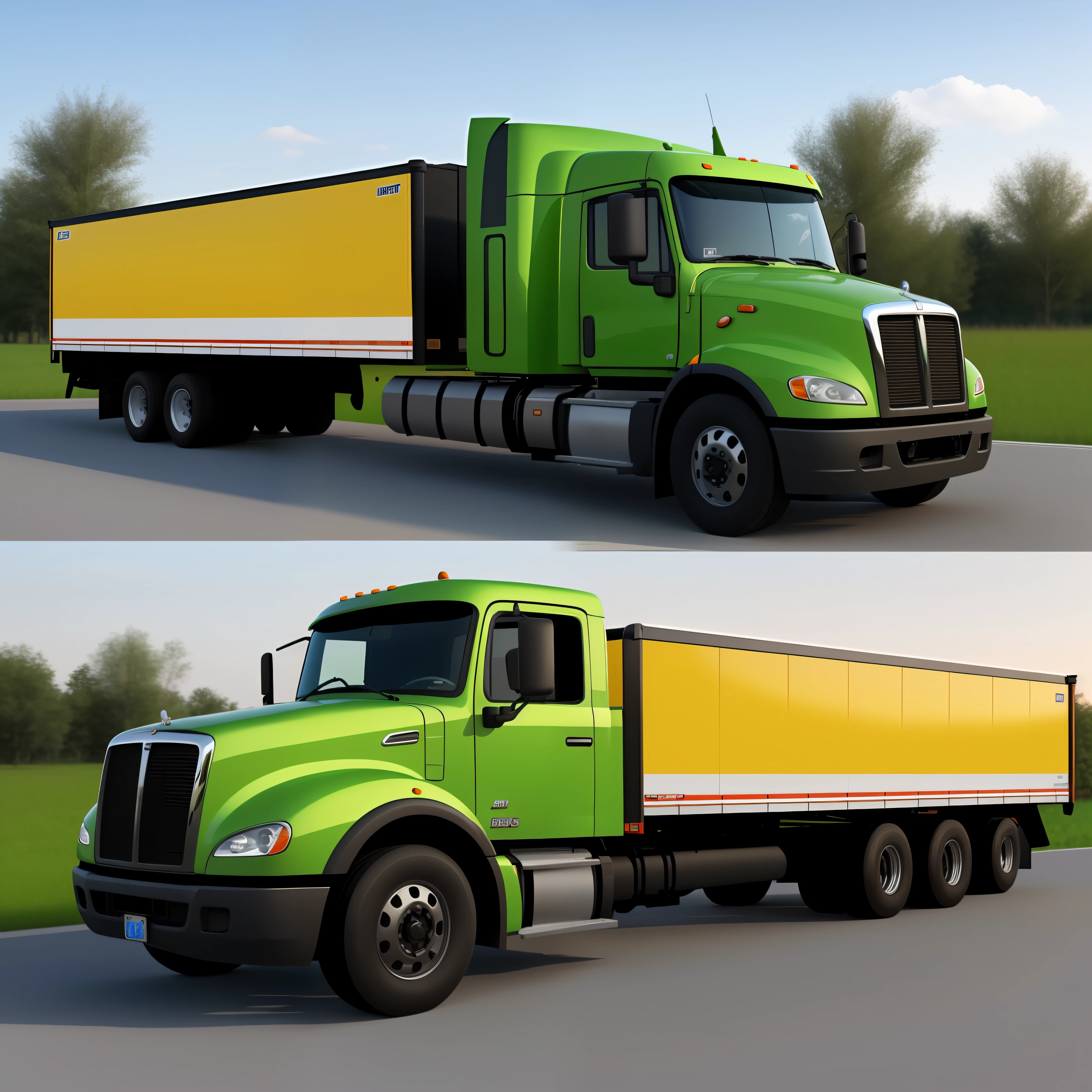 High definition truck with realism (3d)
