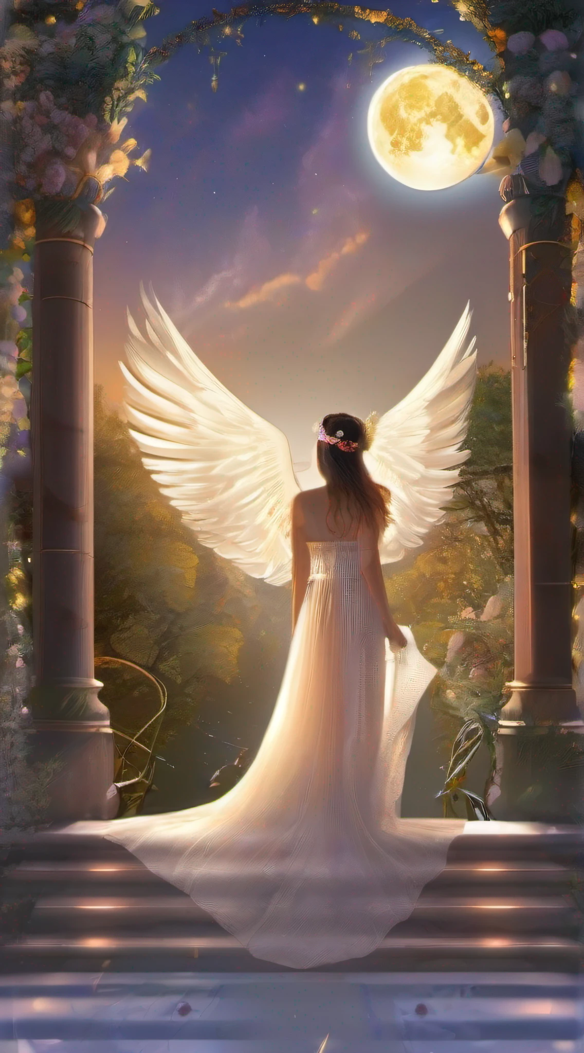 fullmoon、Fantastic art、twinkle、kosmos、moonlight、celebration、joy、goddes、angelicales、a smile、magia、a smile、angelicales、goddes