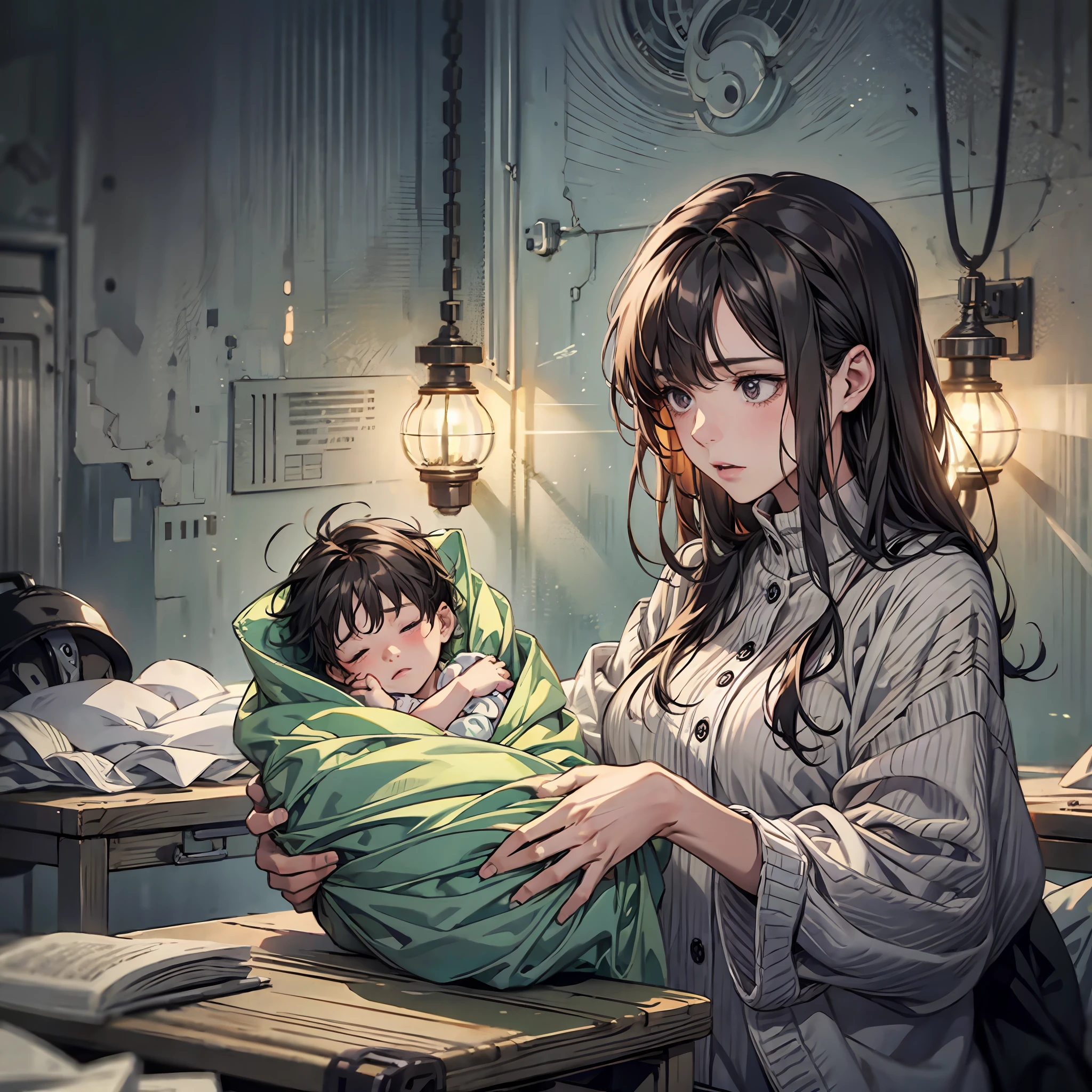 Newborn babies,Bleak atmosphere