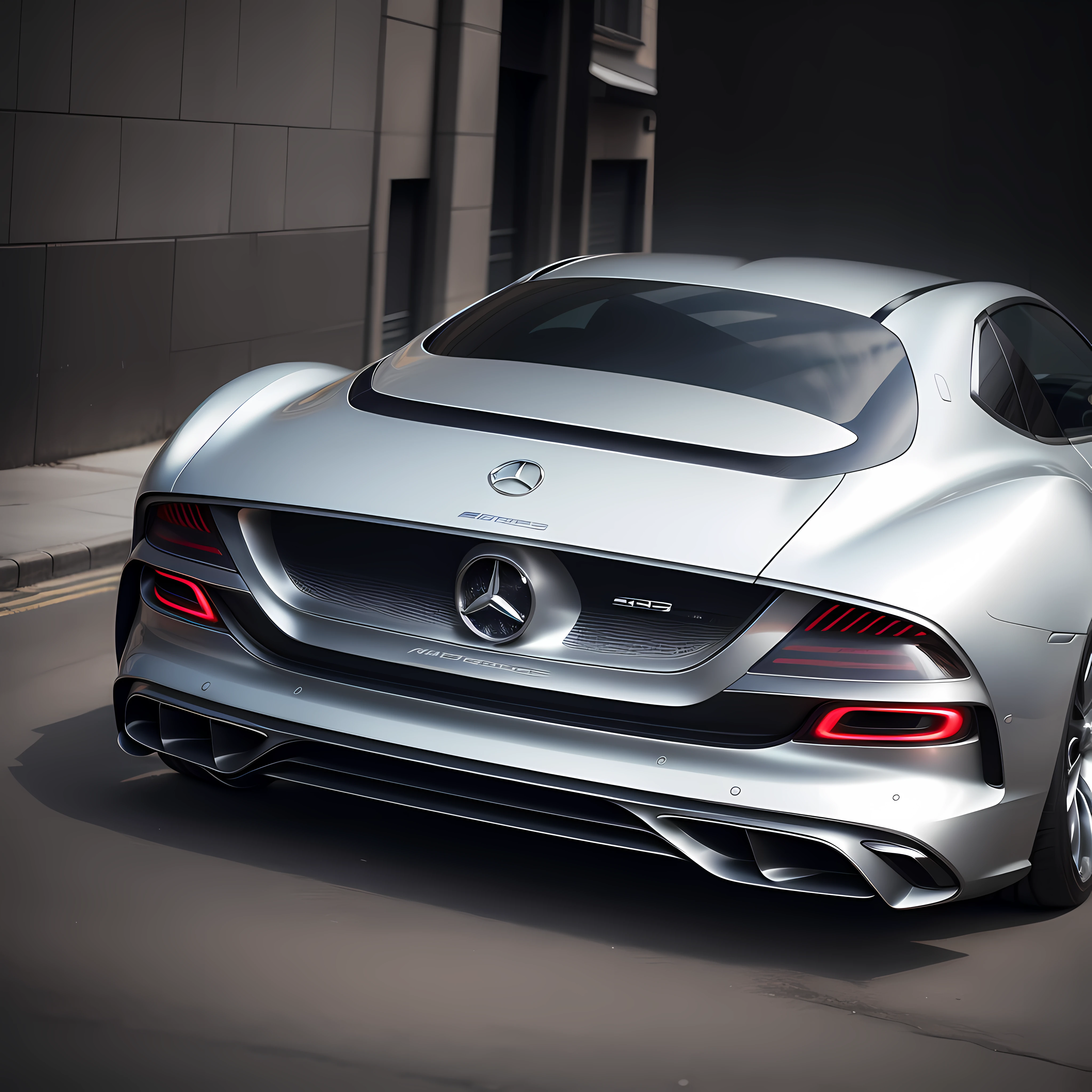 Mercedes concept car, photo style HD