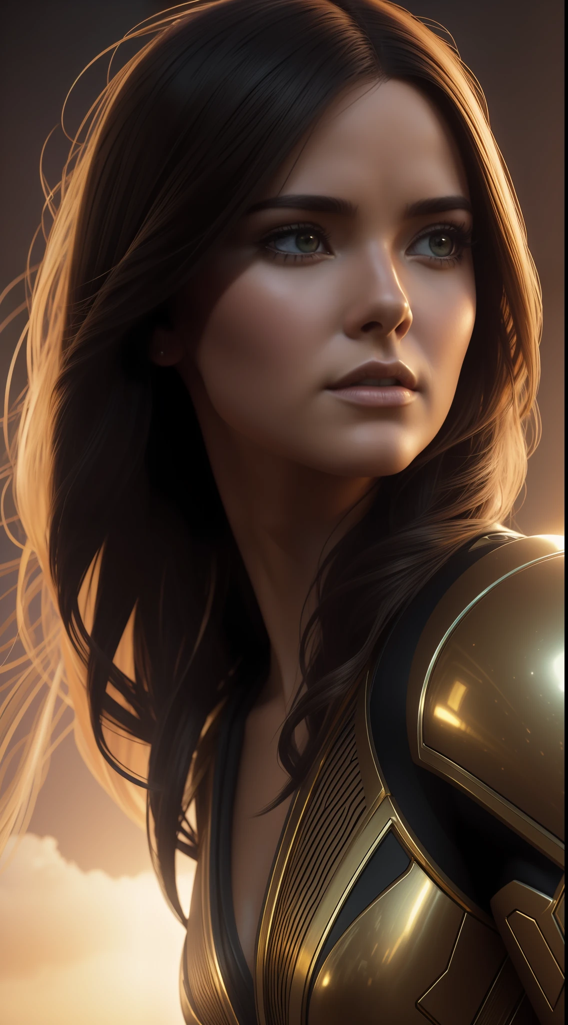 The style of the film "Aliens", gorgeous woman, in a clear, luminous liquid, a perfect face, expressive eyes, a closeup of a, 12), soft-lighting, Realistic, Dynamism, Very detailed face, Extraterrestrial forces, Beautiful, Gold-plated white suits, Sci-Fi, intricate artwork, Concept Artists, Background type, by Greg Rutkowsky, loish, rhads, beeple, makoto sinkai, Lois van Baarle , illya kuvshinov, rossdraws, Tom Bagshaw, Alphonse Mucha, Octane Render, a purity, symmetrical design, soft-lighting, Global Illumination, Bright, Hyper-realistic , cinematic character rendering, Detailed images of the environment, Unreal Engine 12), Recognition, Smoke, beautiody, Viewer, True masterpieces, Sci-Fi, intricate artwork masterpiece, Movie poster, the golden ratio, trending on CGsociety, Intricate, Epic, Trending on ArtStation , From Artgerm, H. r. Giger & Beksinski Highly detailed, vivid staging Cinematic character rendering Ultra-high-quality model