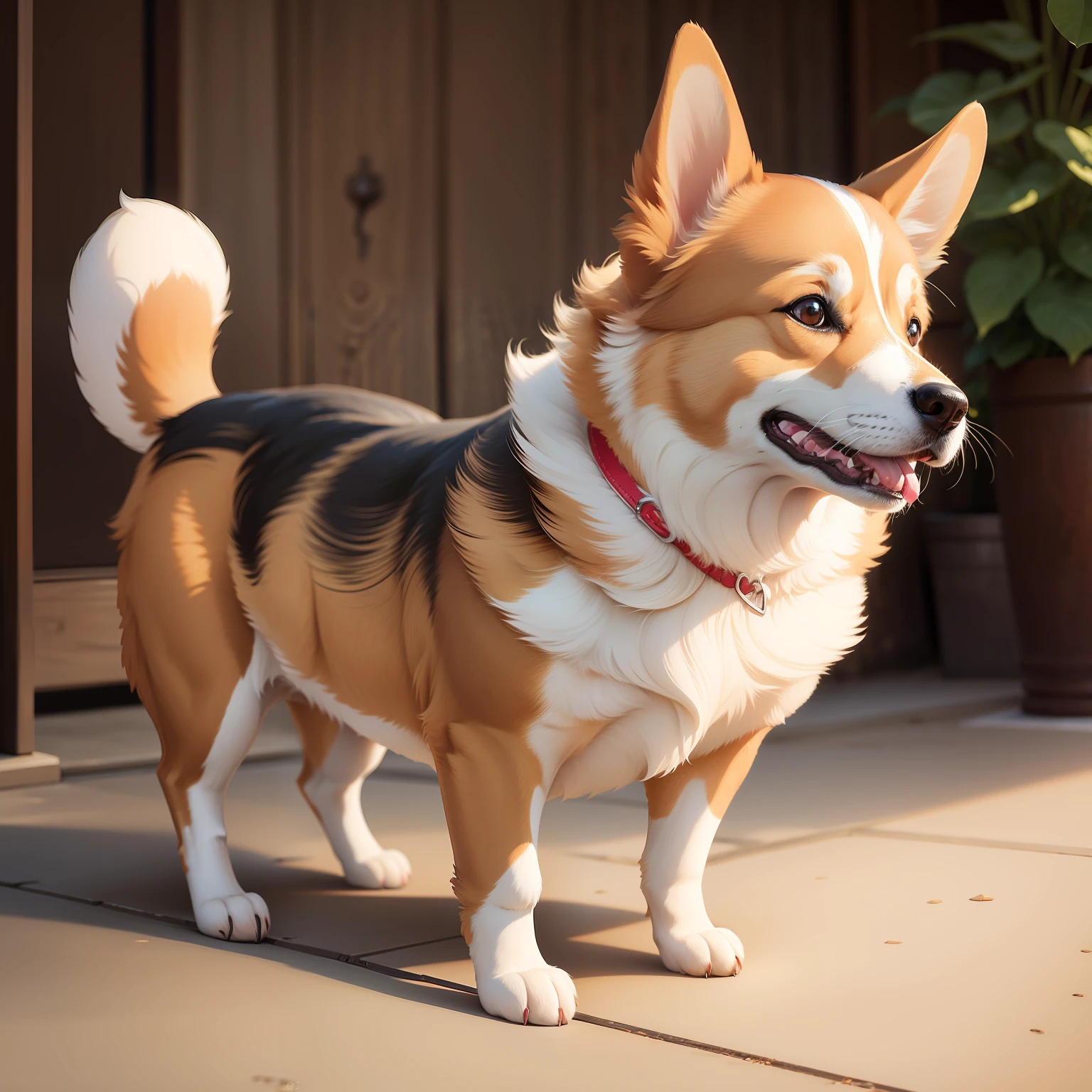 A 6-year-old Corgis dog Welshi Pembroke
