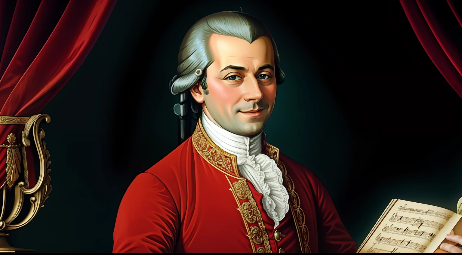 mozart riendo
