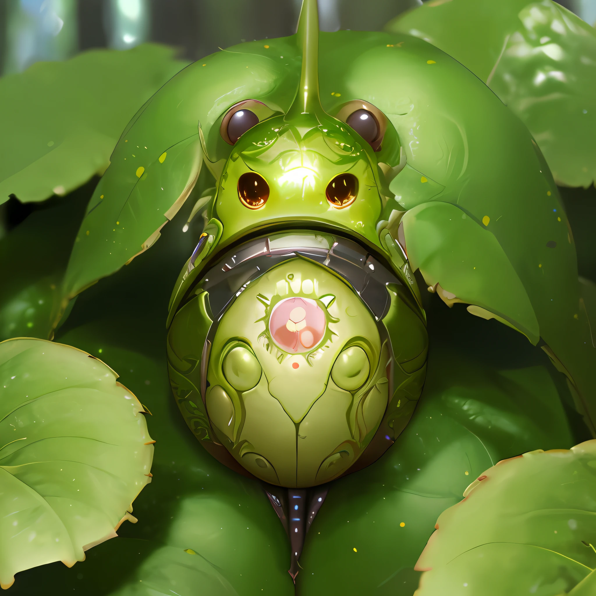 (high-detail:1.2)、(top-quality:1.2)、8K、foco nítido、(Subsurface scattering:1.1)、(Award-winning macro photography:1.1)
(Cute cute little alien life form:1.2)、Hidden in the foliage of lush forests
(Very elaborate clothing:1.2)、(highly detailed back ground:1.3)、(hyper realisitic:1.2)、lighting like a movie、Very fine、Smooth and、Sharp focus、artgerm wlop greg Rutkowski 作、[(emb-rrf 2:1.0): 4]