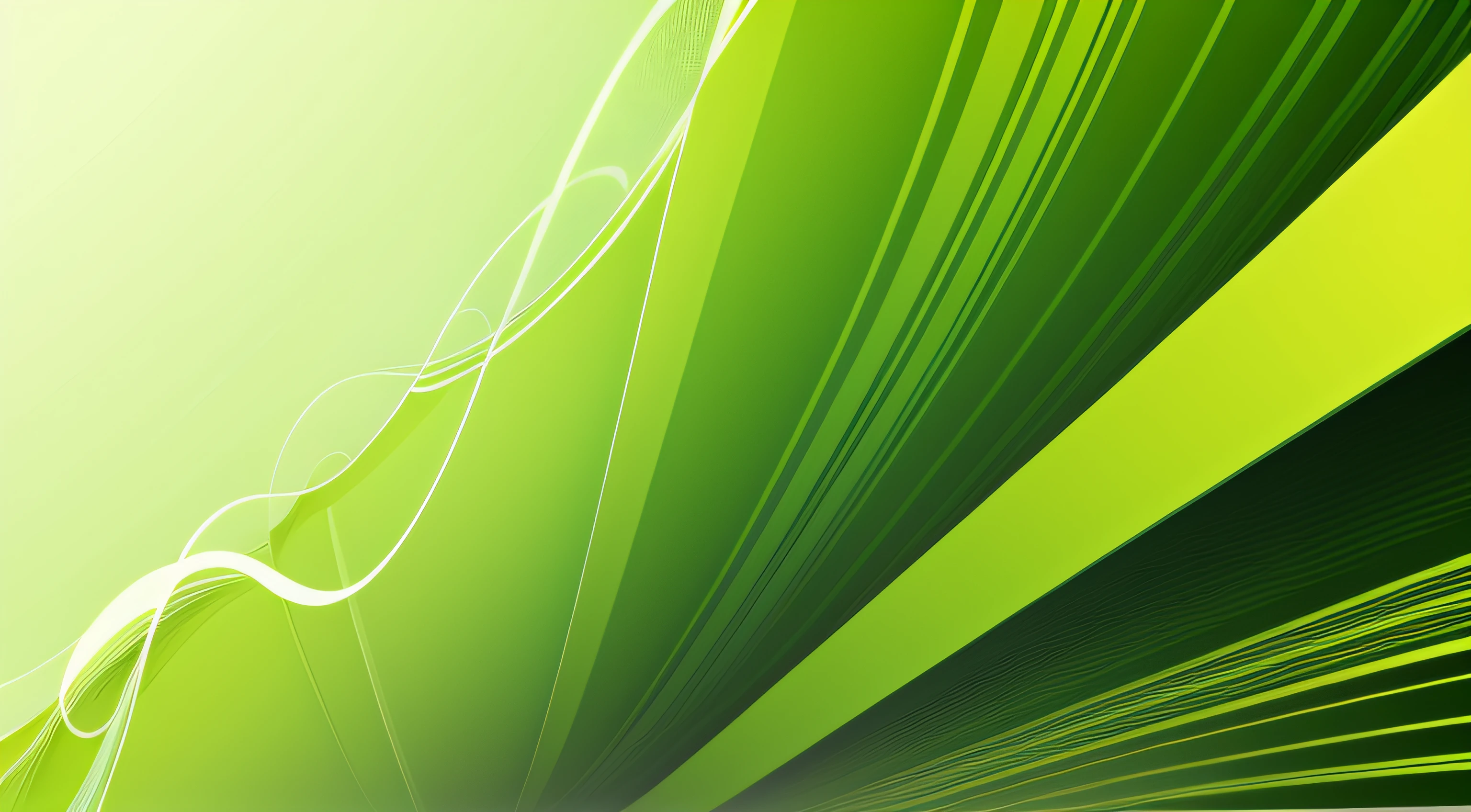 "Abstract green organic lines creating a wallpaper background illustration."